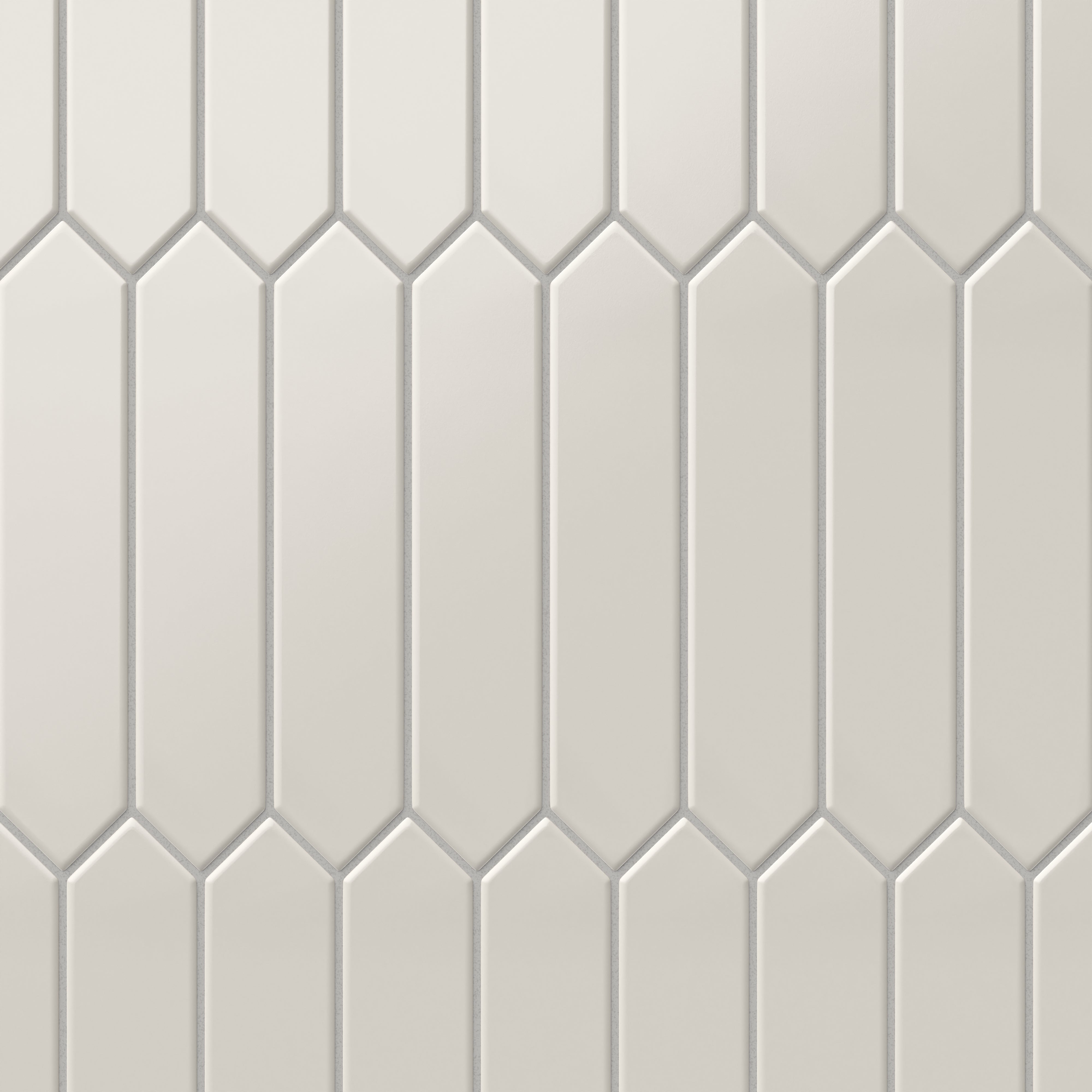 Reagan 2x10 Matte Ceramic Picket Tile in Dove