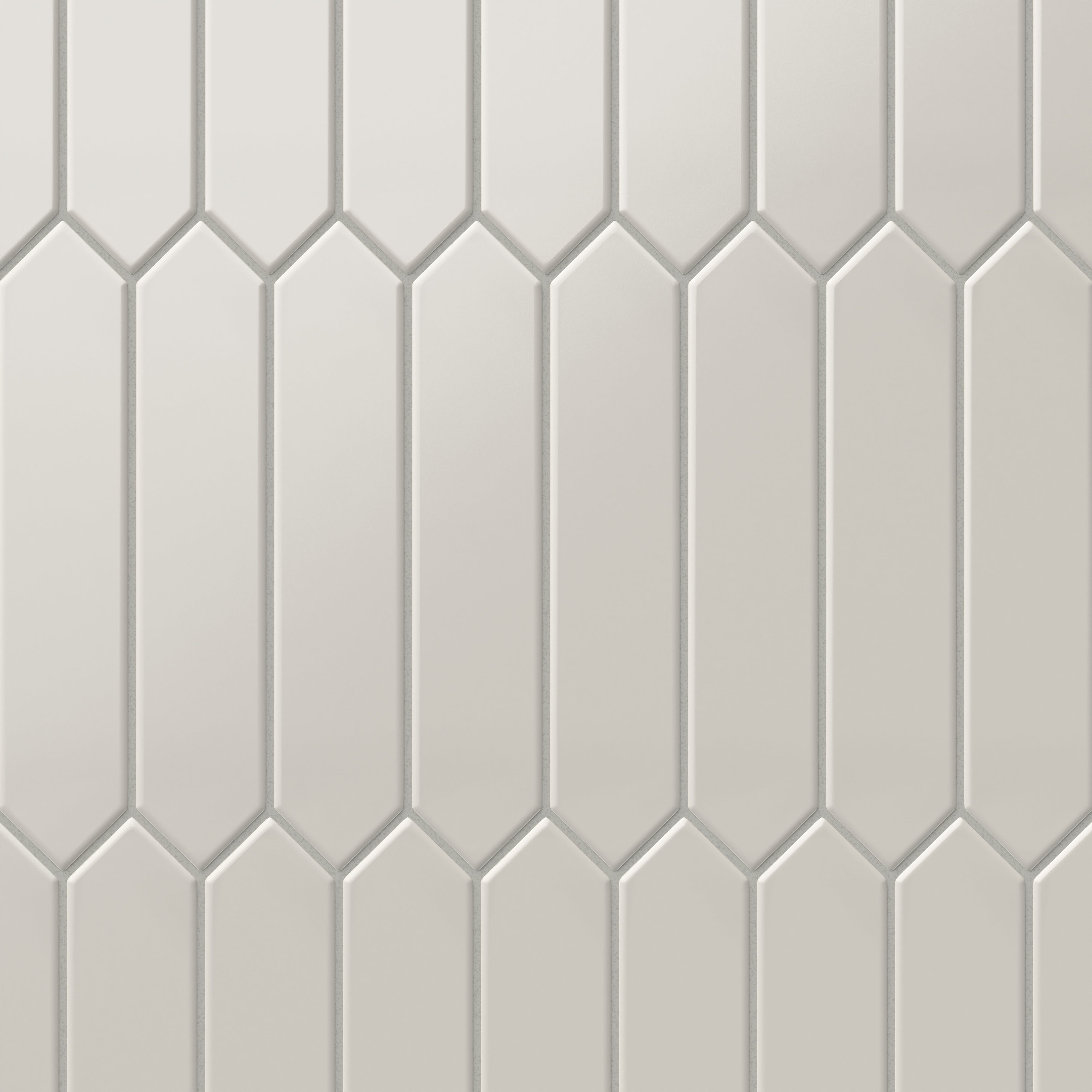 Reagan 2x10 Matte Ceramic Picket Tile in Dove