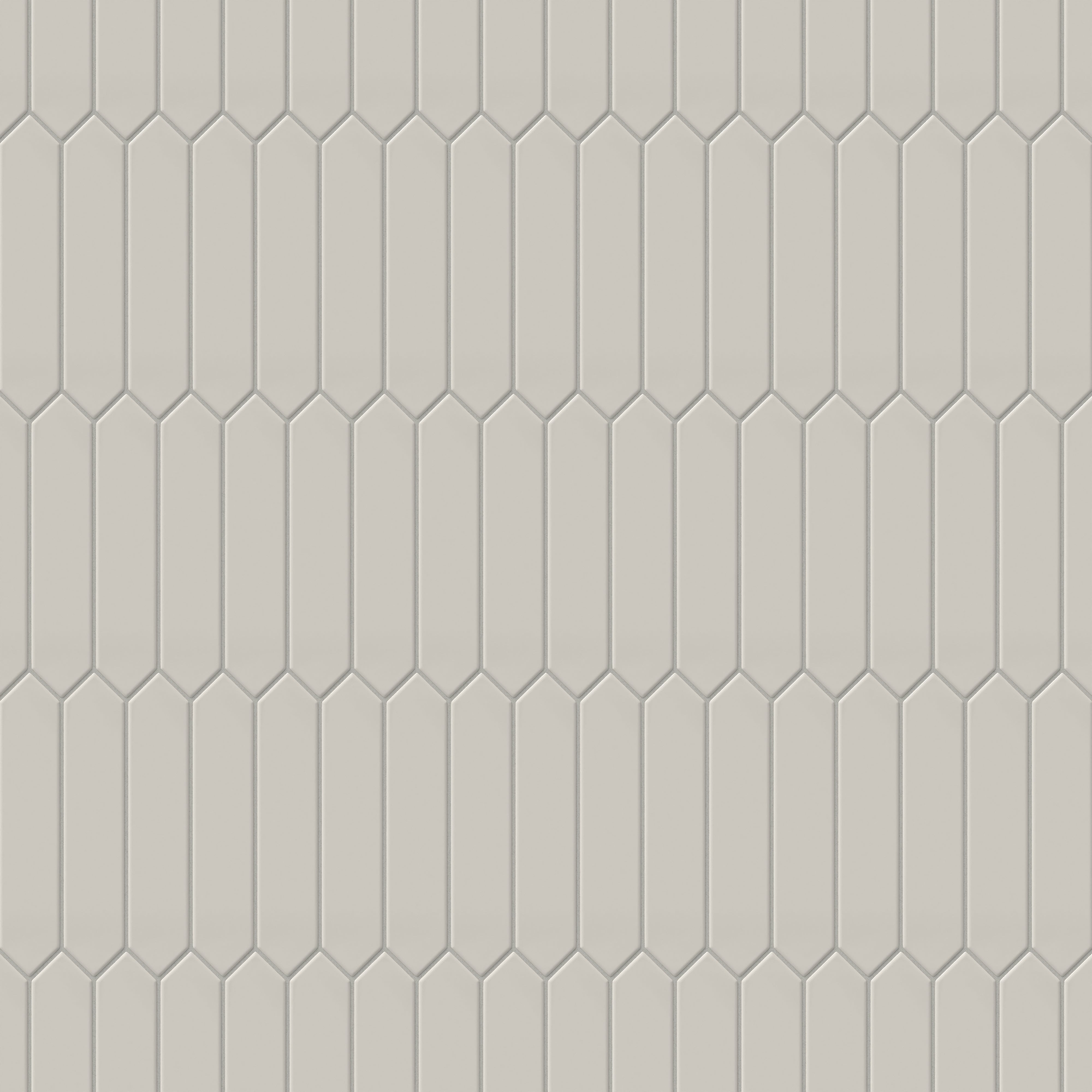 Reagan 2x10 Matte Ceramic Picket Tile in Dove