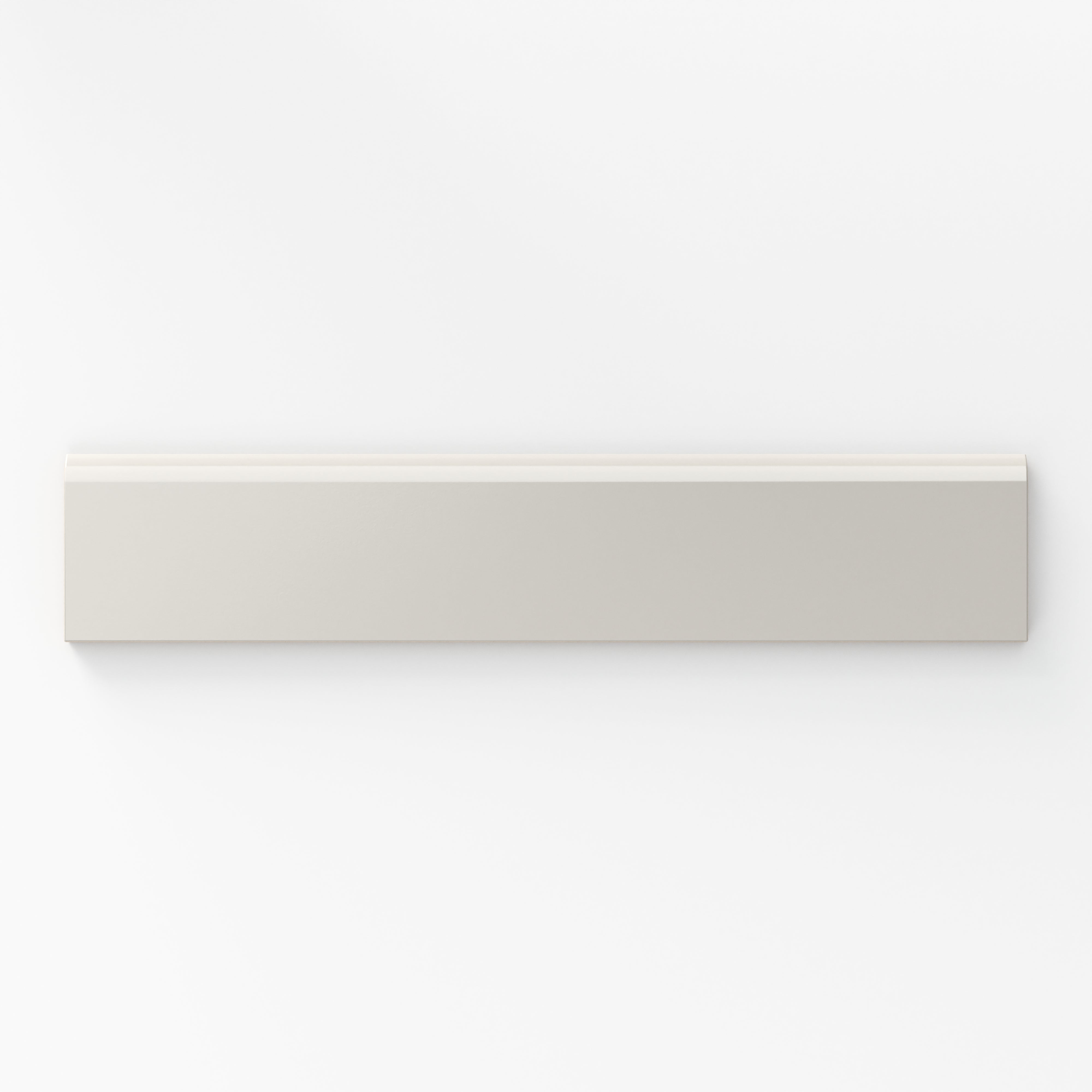 Reagan 2x10 Matte Ceramic Bullnose Tile in Dove