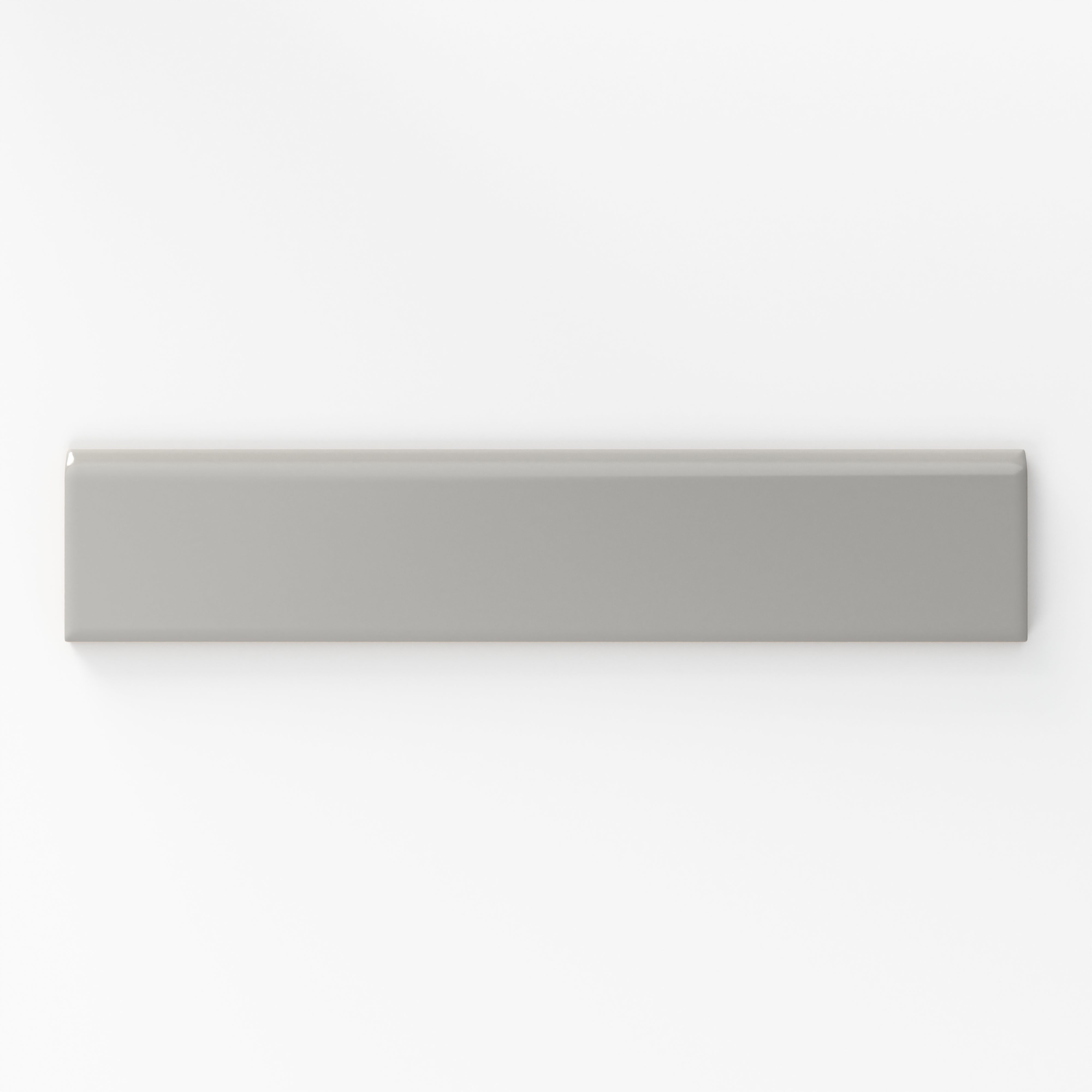 Reagan 2x10 Matte Ceramic Bullnose Tile in Fog