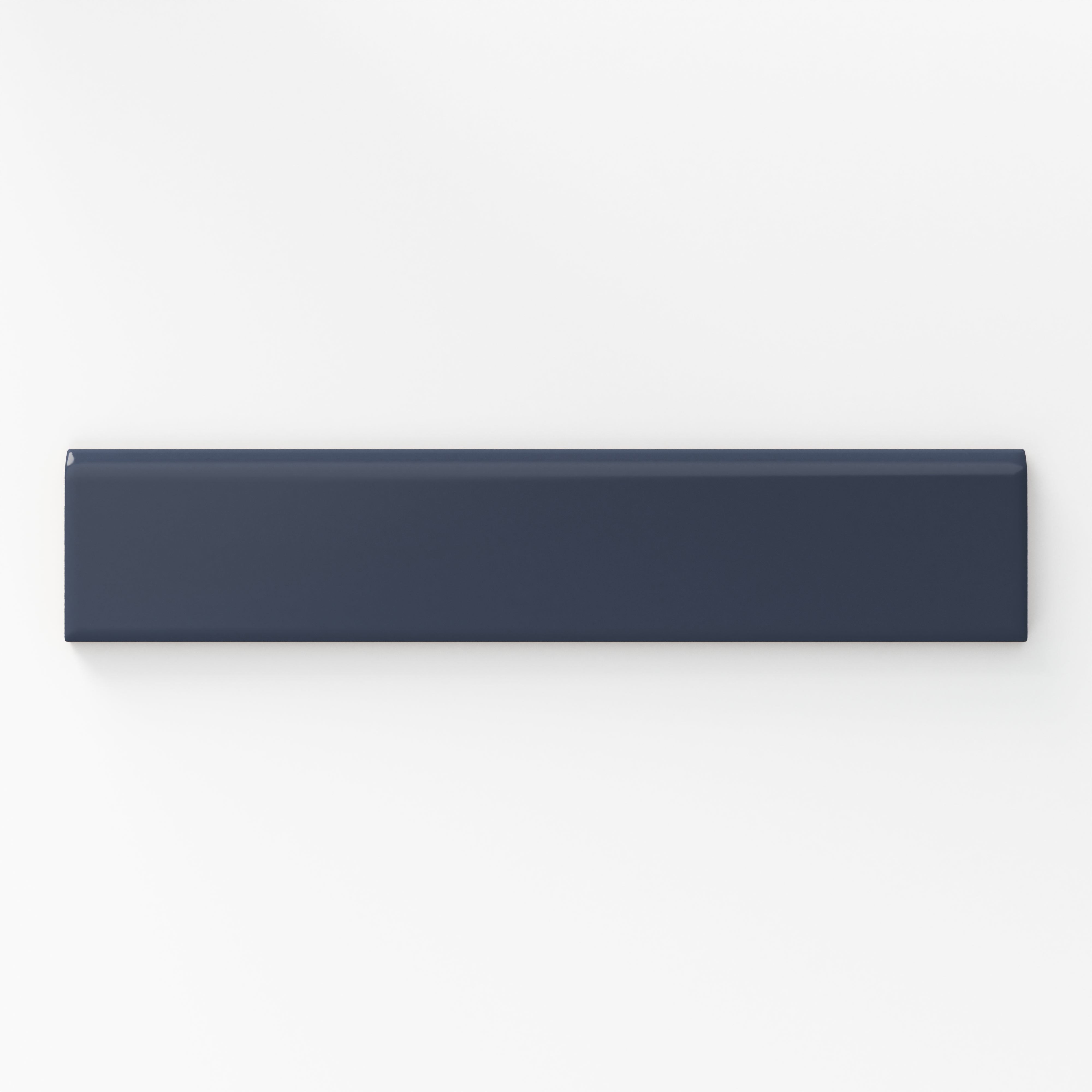 Reagan 2x10 Matte Ceramic Bullnose Tile in Navy