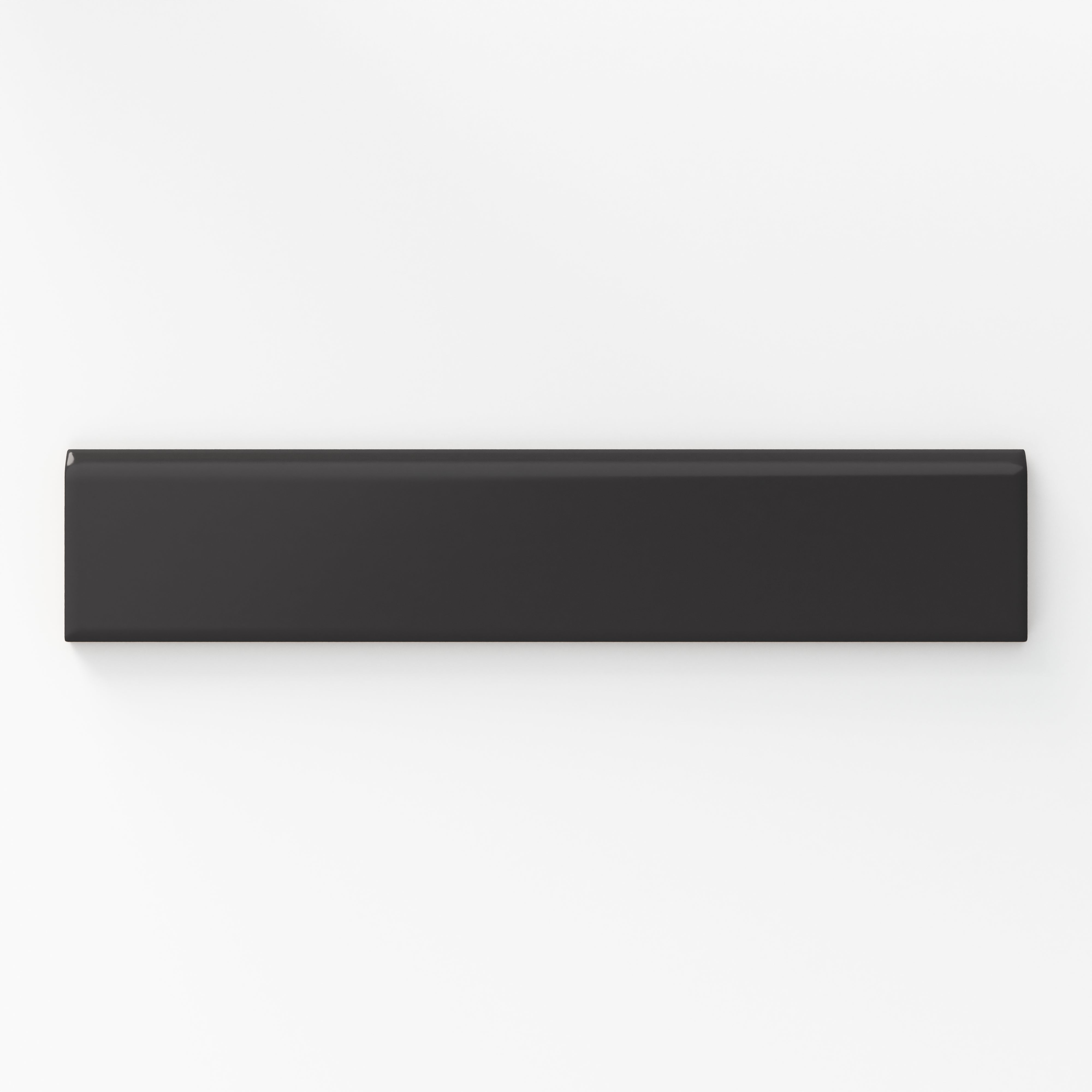 Reagan 2x10 Matte Ceramic Bullnose Tile in Midnight