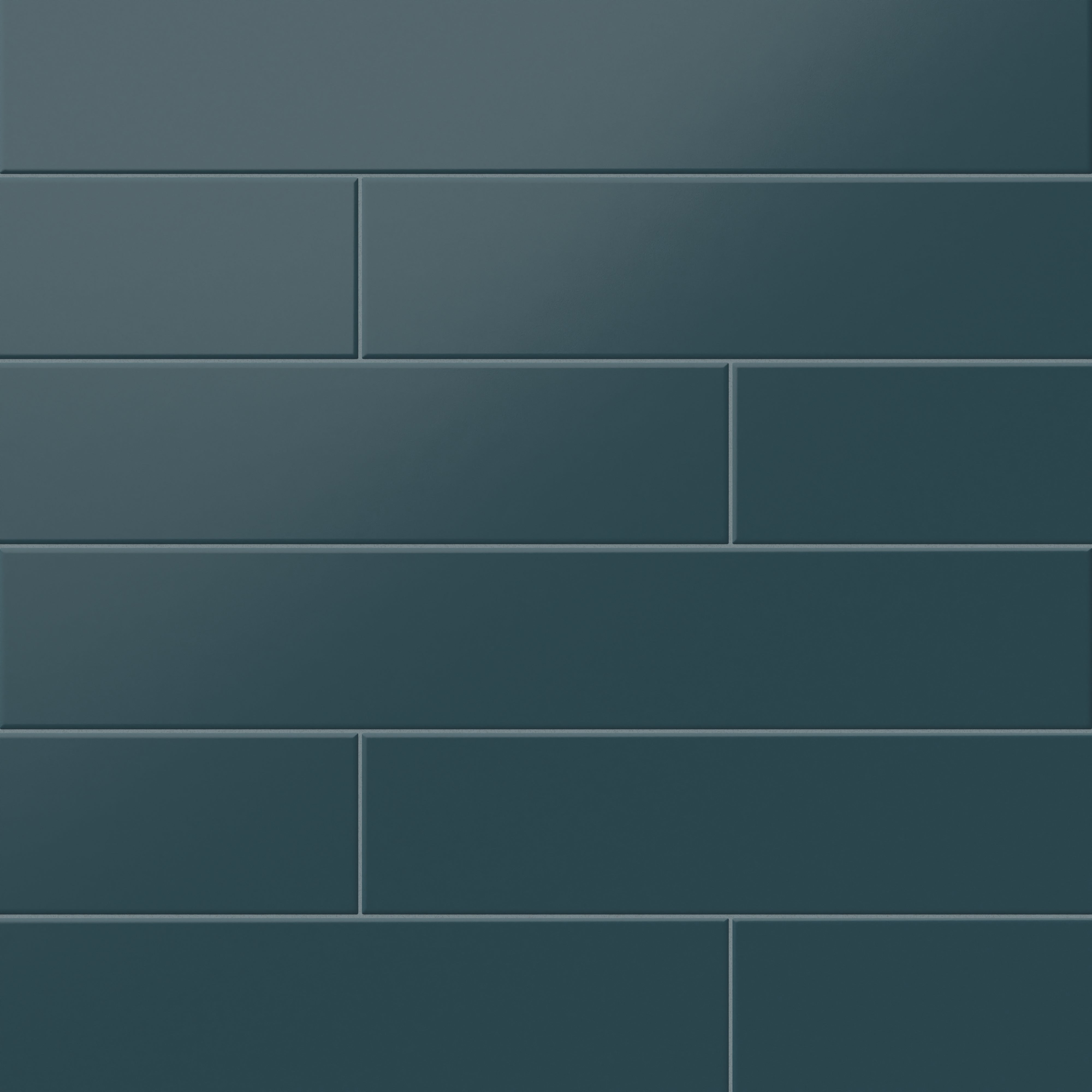 Reagan 4x24 Matte Porcelain Tile in Teal