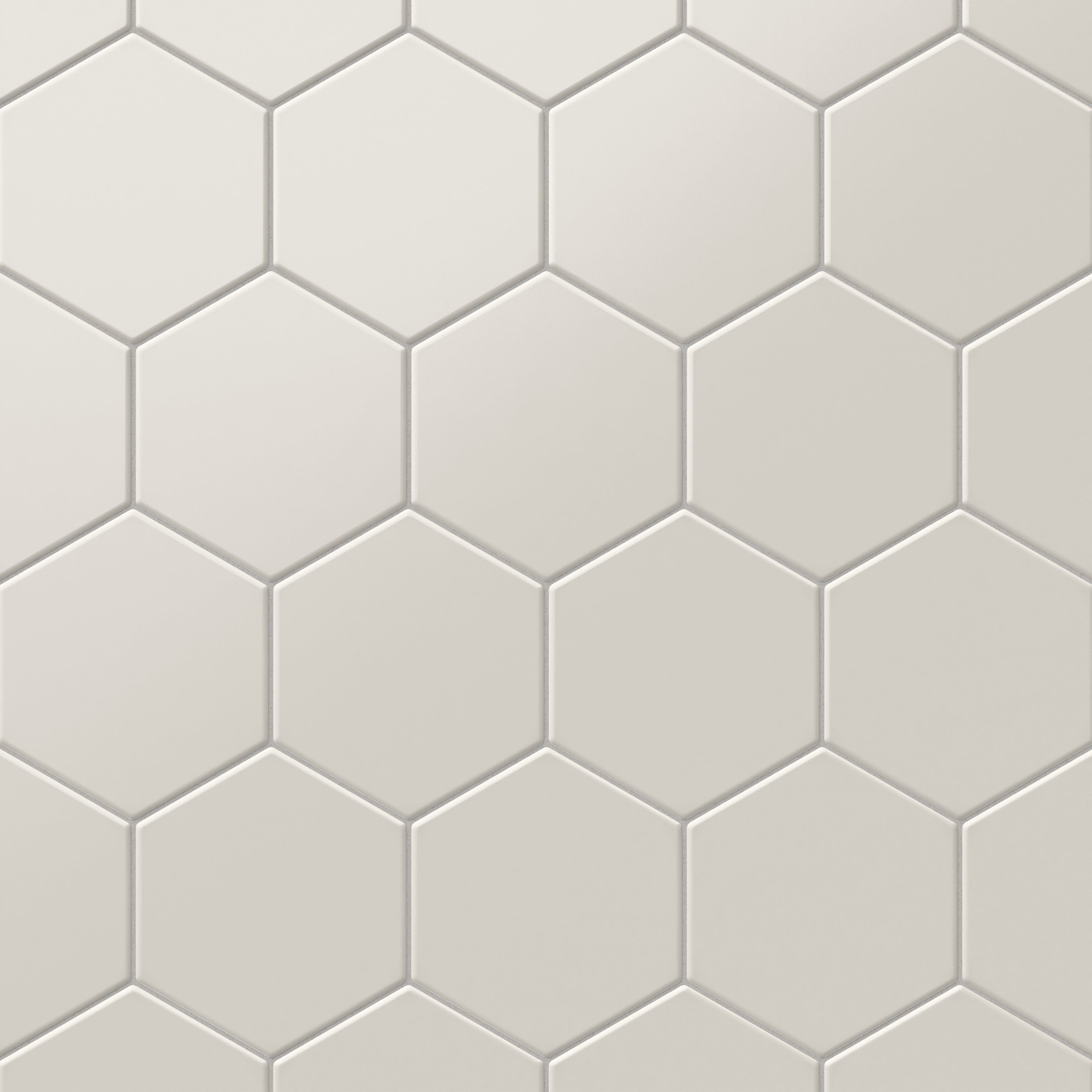 Reagan 5x6 Matte Porcelain Hexagon Tile in Dove
