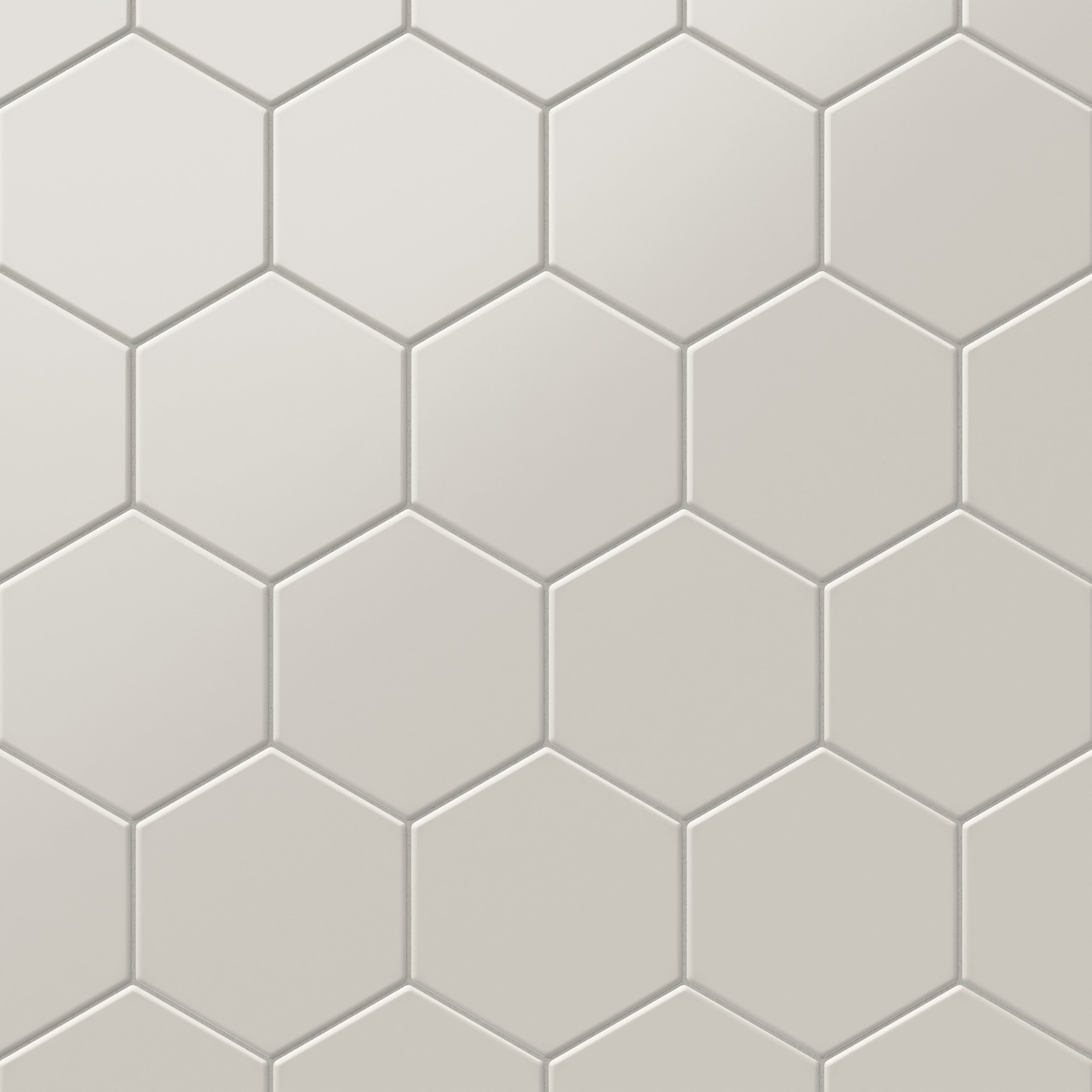 Reagan 5x6 Matte Porcelain Hexagon Tile in Dove