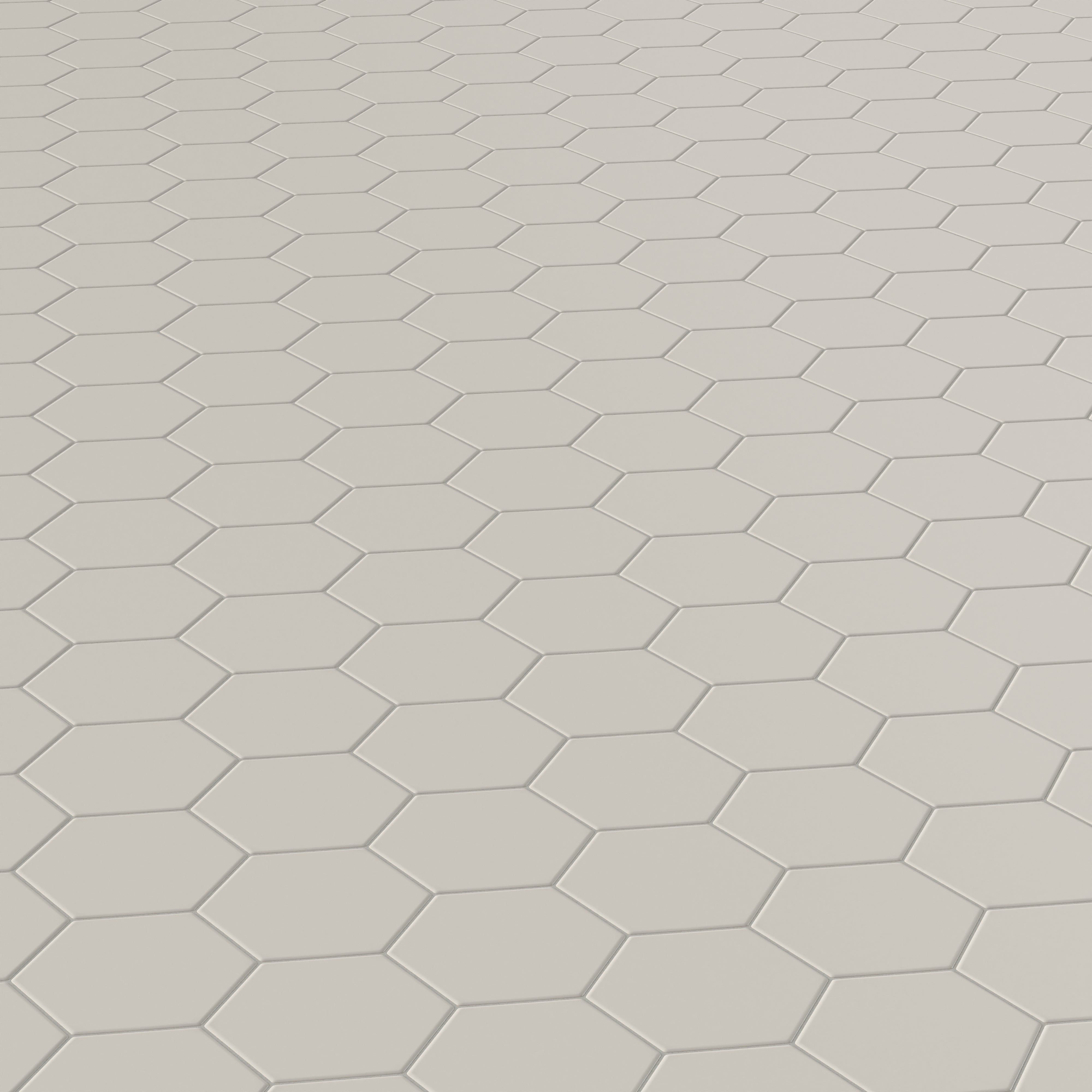 Reagan 5x6 Matte Porcelain Hexagon Tile in Dove