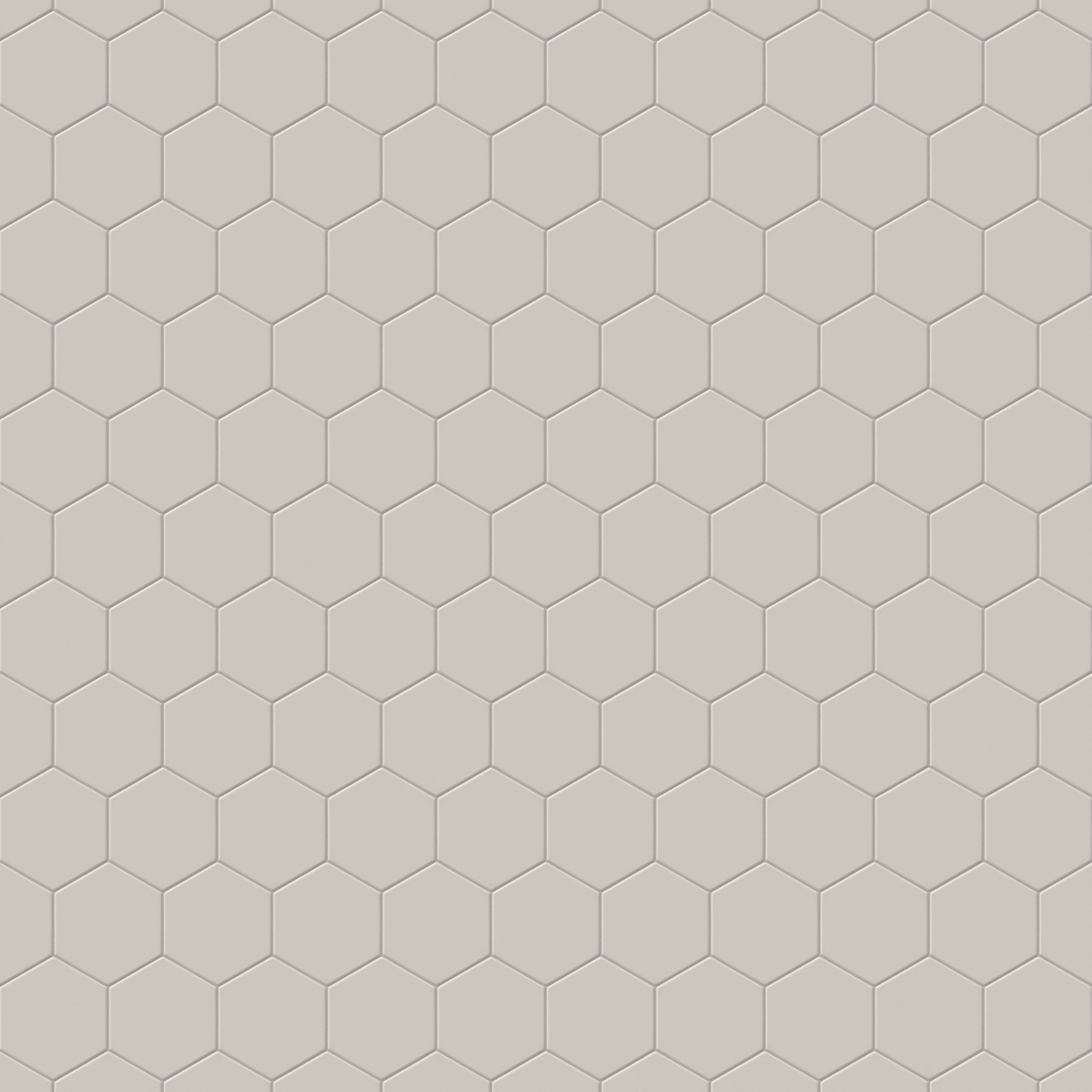 Reagan 5x6 Matte Porcelain Hexagon Tile in Dove