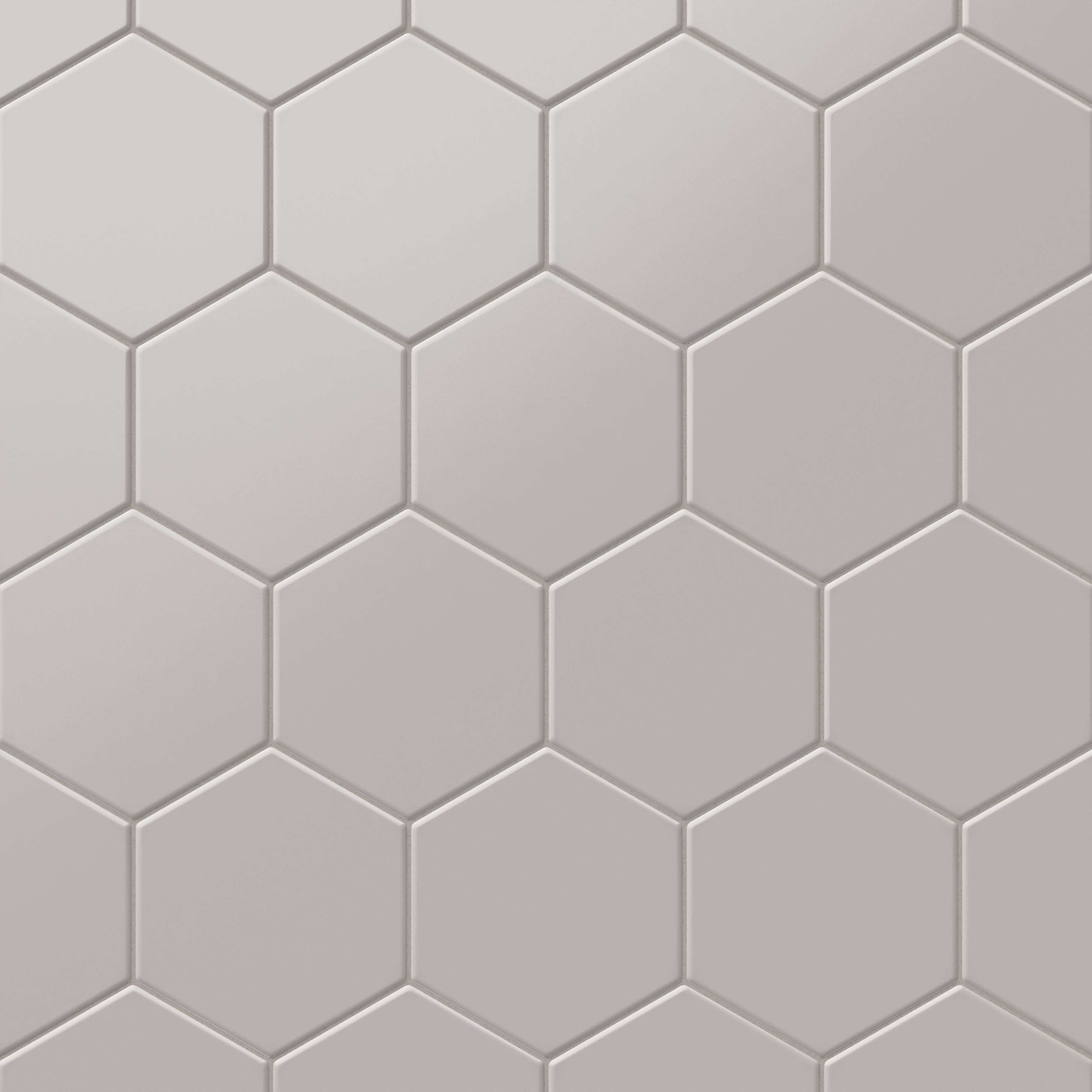 Reagan 5x6 Matte Porcelain Hexagon Tile in Fog