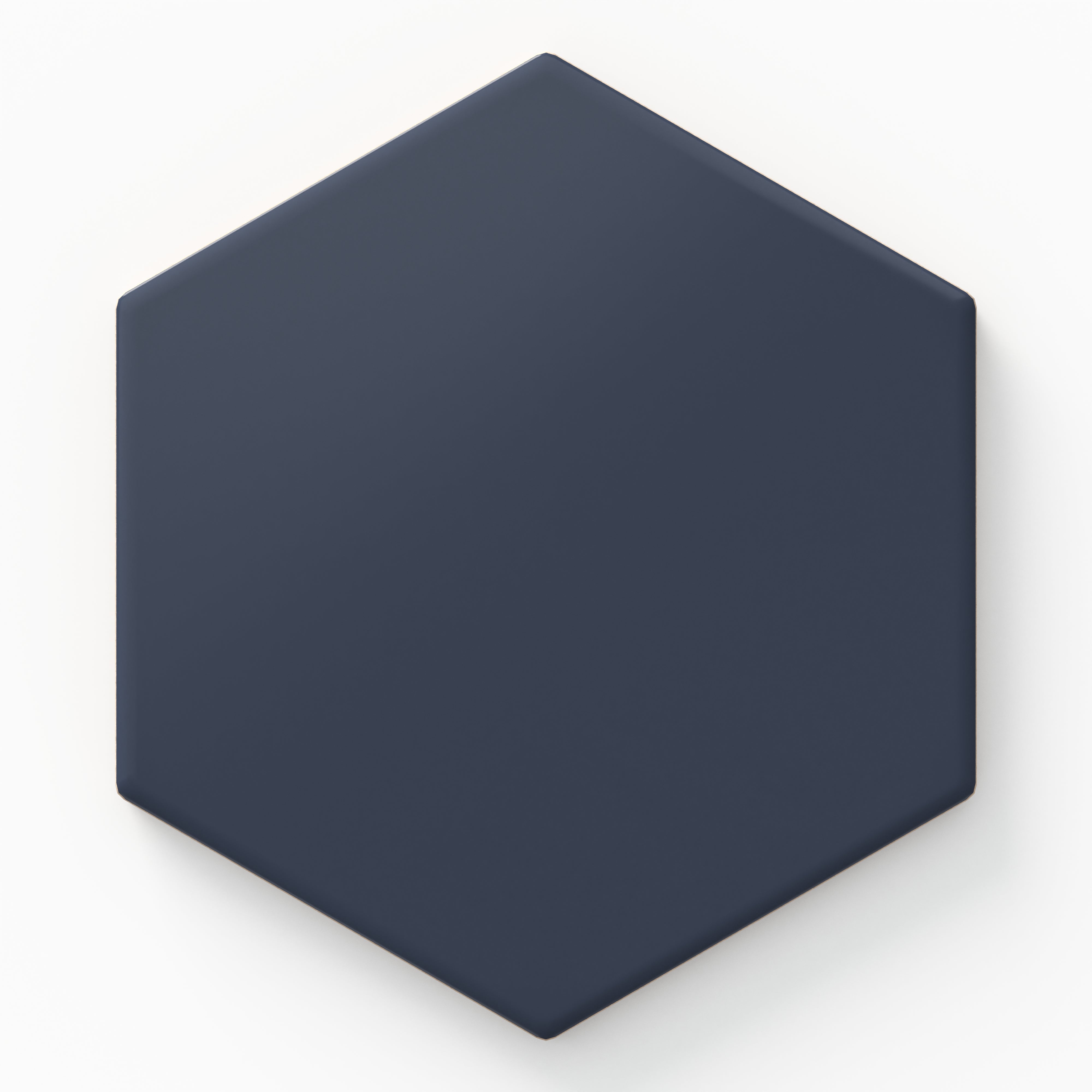 Reagan 5x6 Matte Porcelain Hexagon Tile in Navy