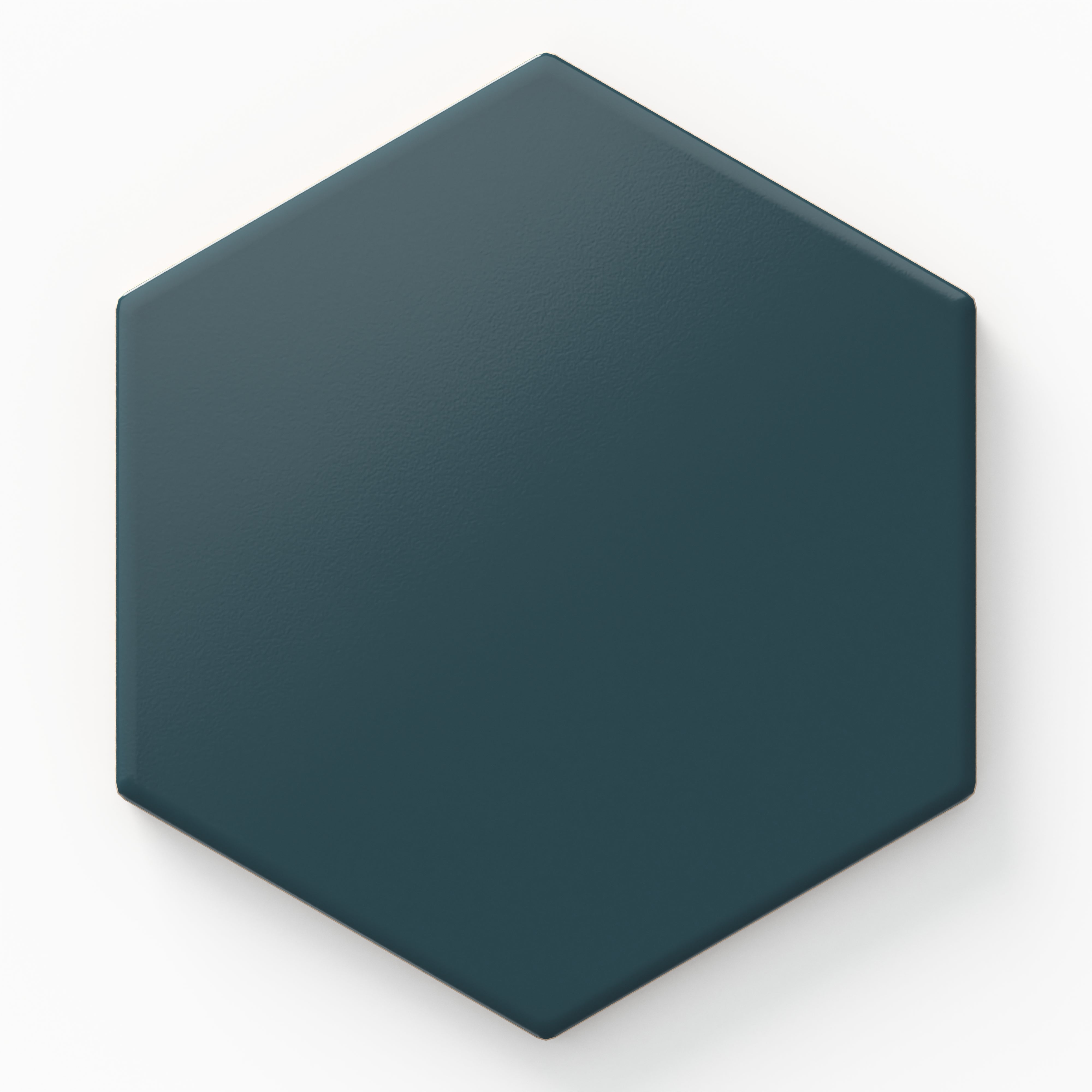 Reagan 5x6 Matte Porcelain Hexagon Tile in Teal