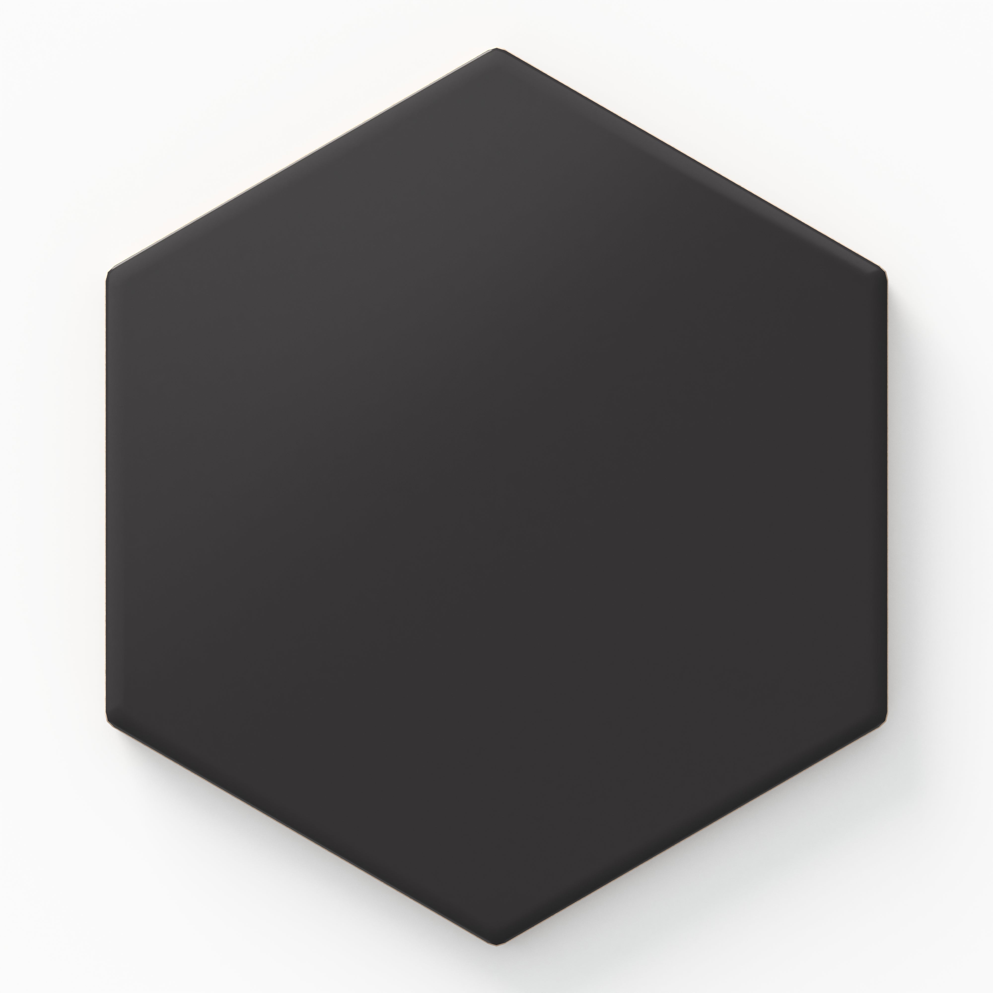 Reagan 5x6 Matte Porcelain Hexagon Tile in Midnight