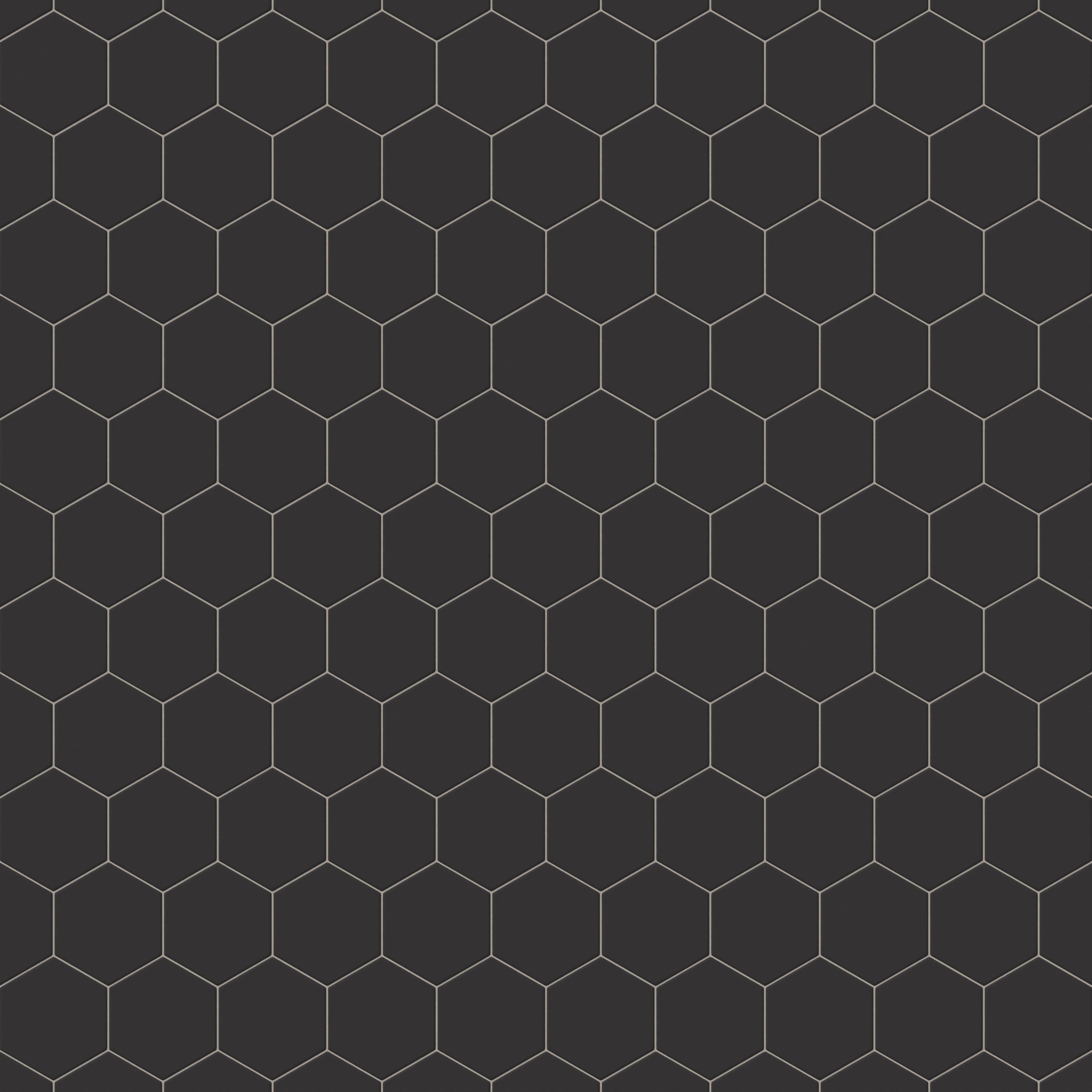 Reagan 5x6 Matte Porcelain Hexagon Tile in Midnight