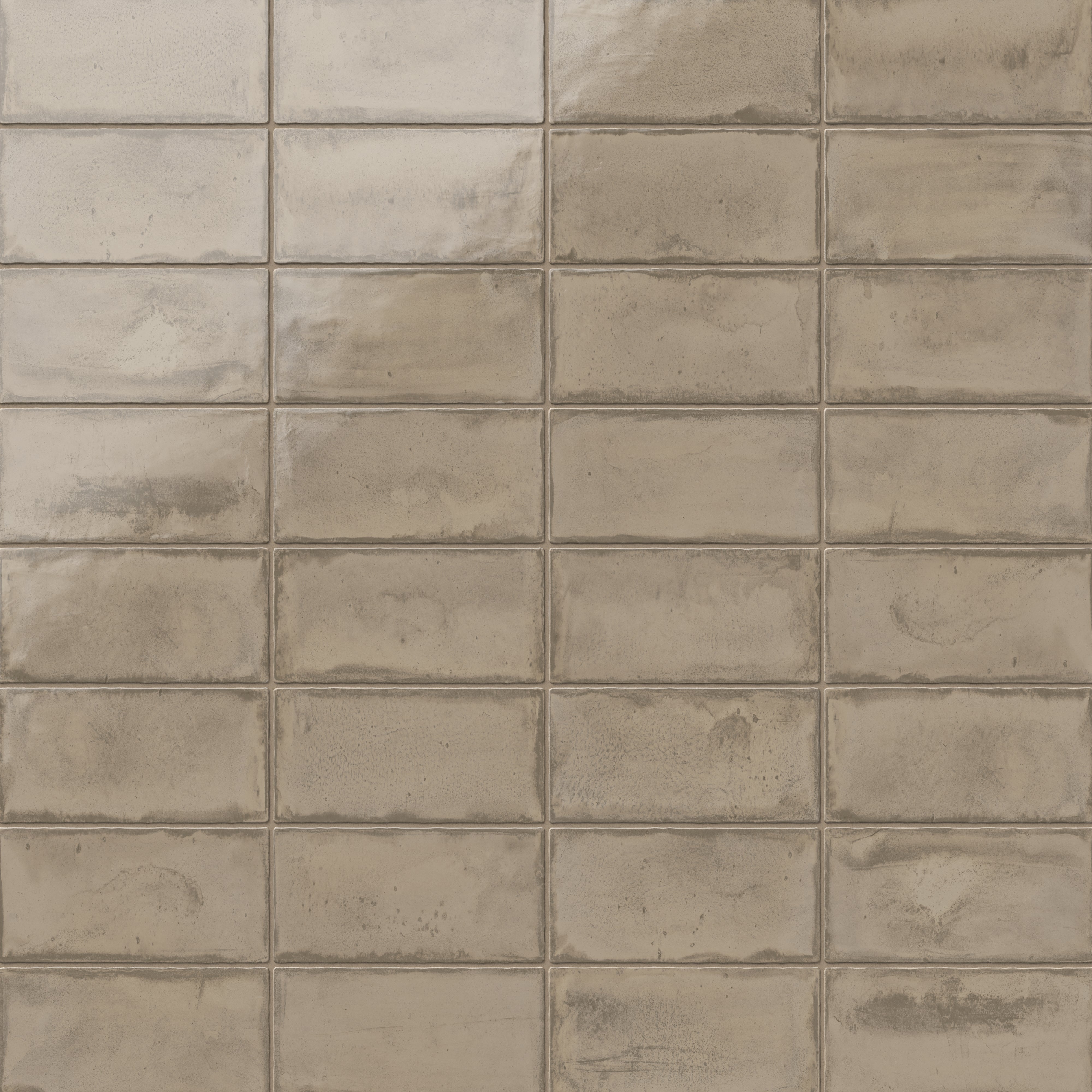 Graham 3x6 Glossy Ceramic Tile in Mushroom