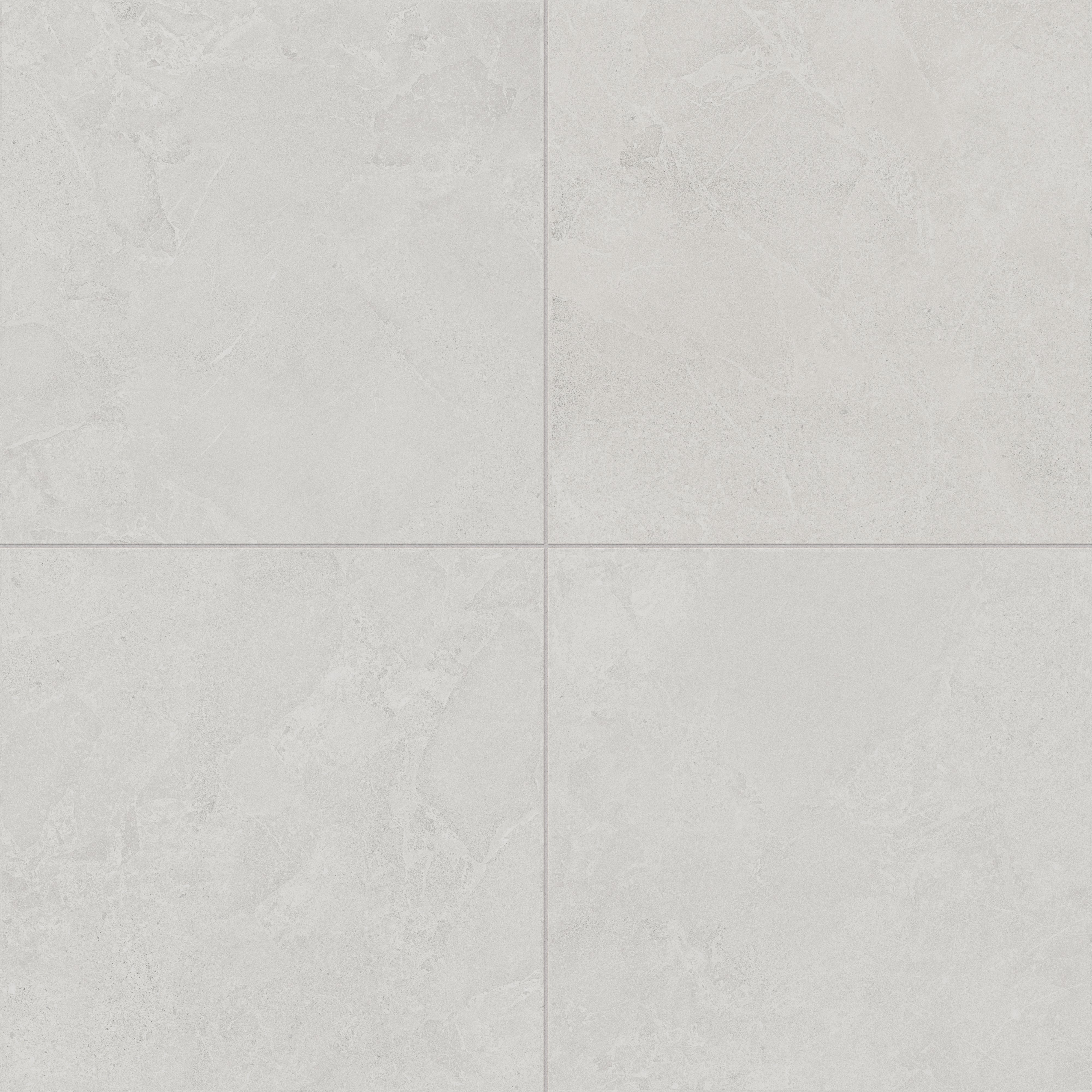 Annalise 24x24 Matte Porcelain Tile in Fog