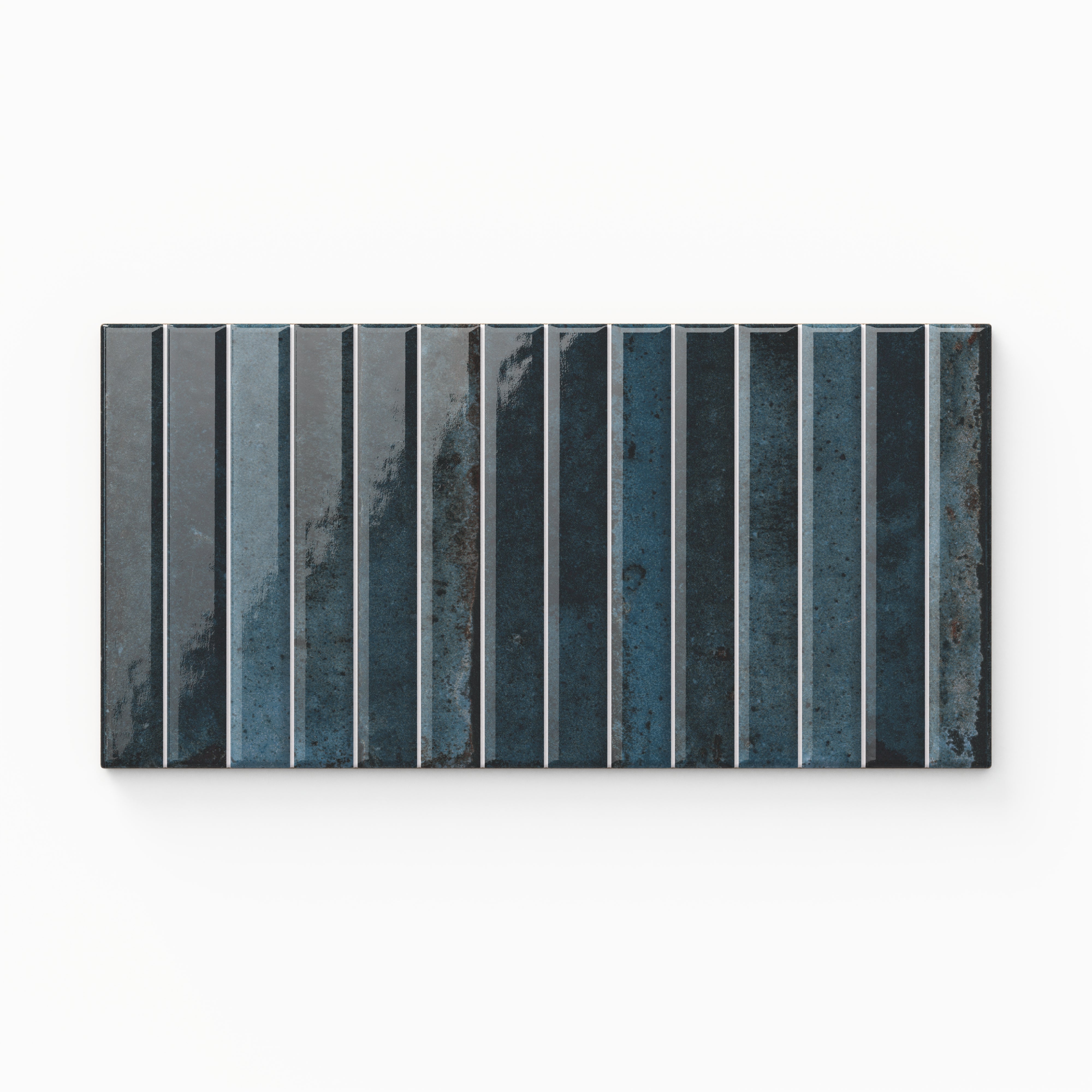 Miley 4.5x9.1 Glossy Porcelain Tile in Indigo