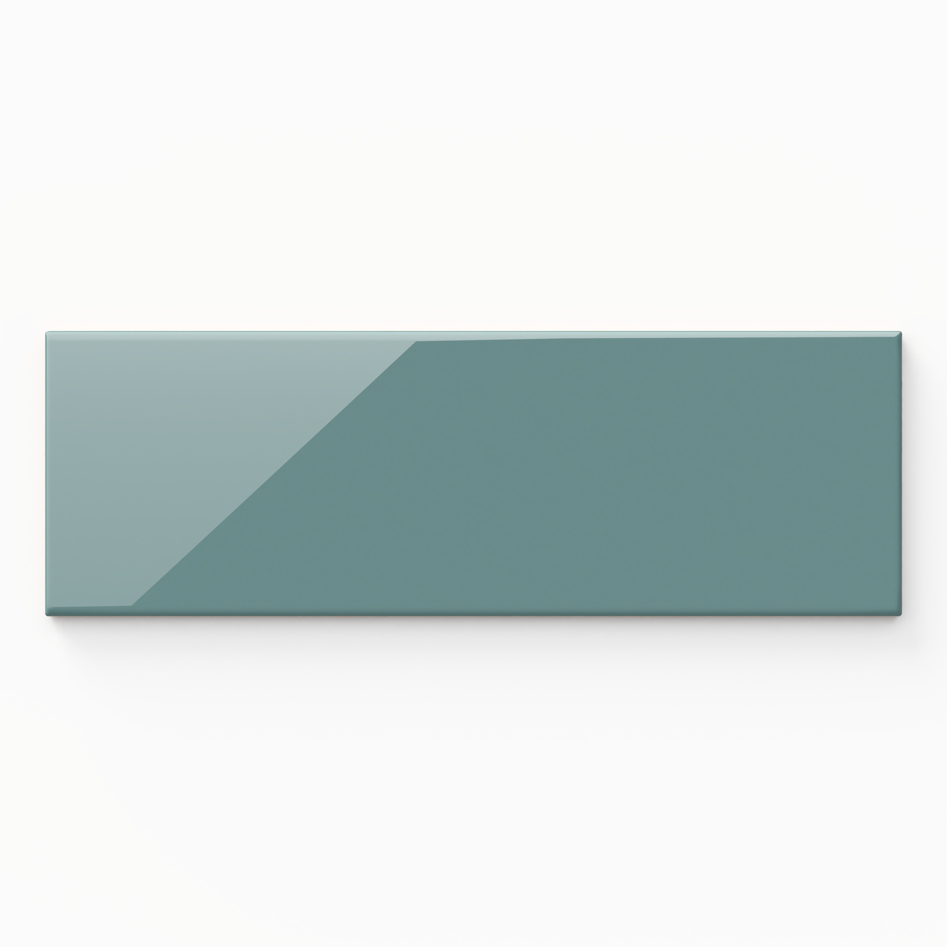 Naomi 4x12 Glossy Ceramic Tile in Turquoise Sample