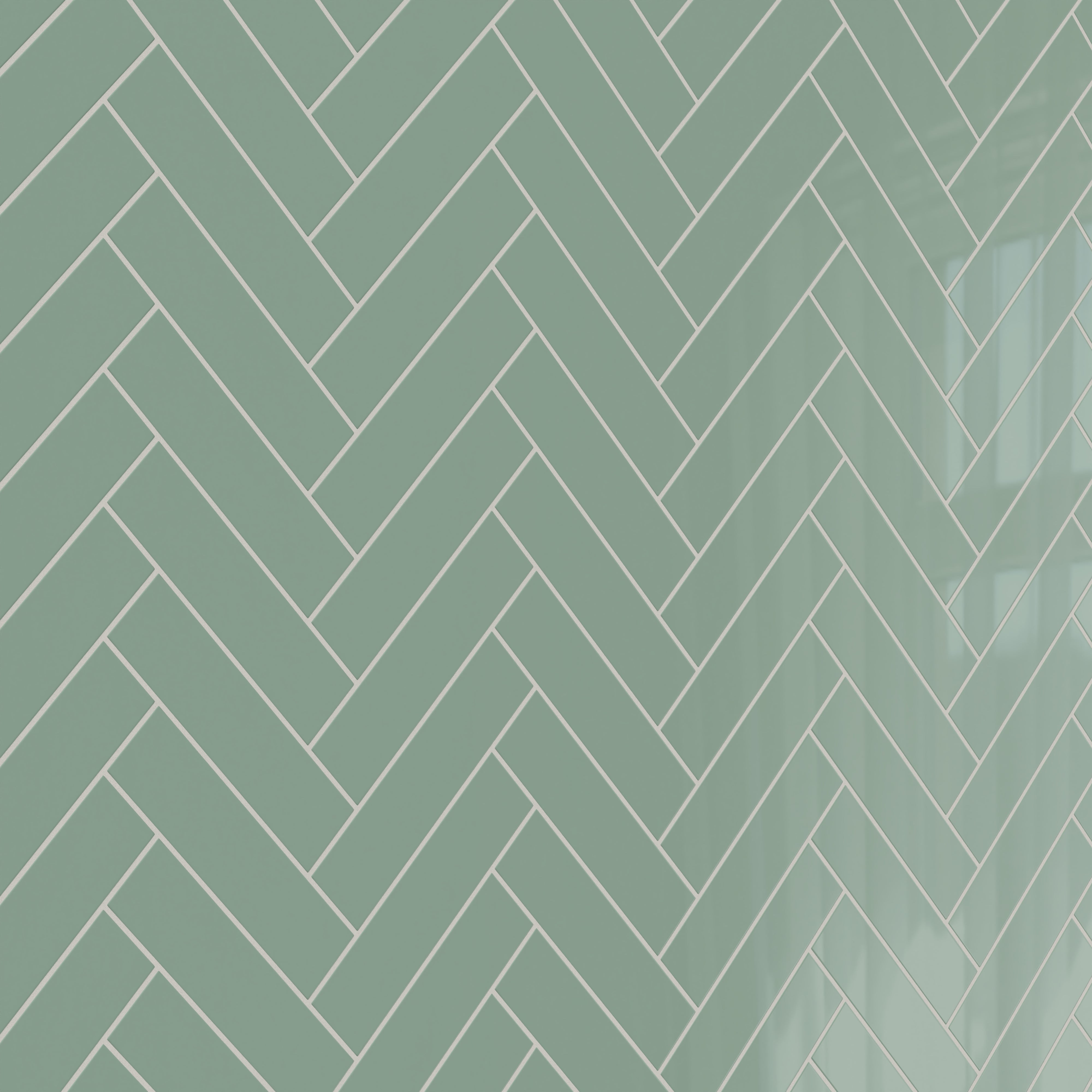 Naomi 3x12 Glossy Ceramic Tile in Seafoam