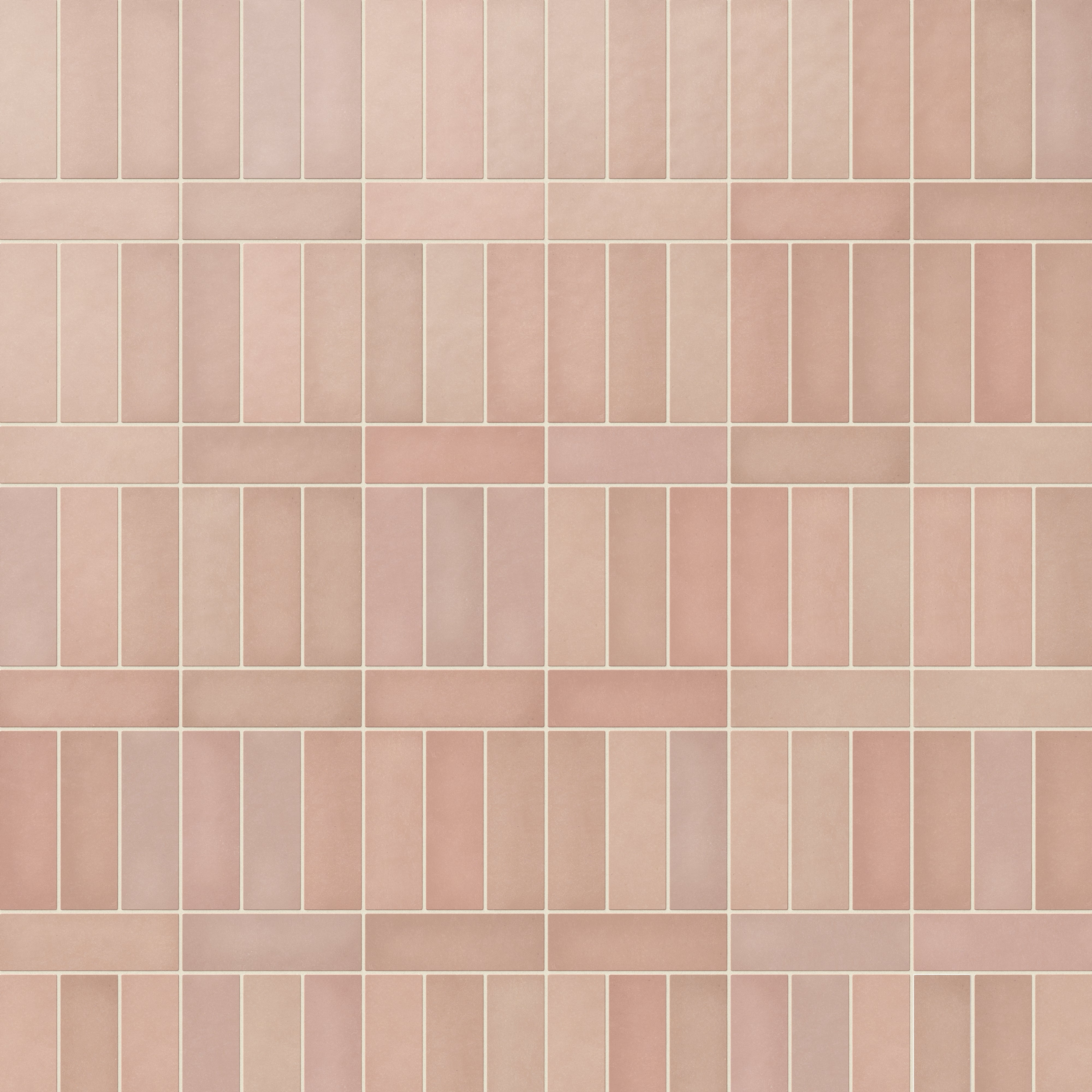 Ellie 2.5x8 Matte Ceramic Tile in Blush