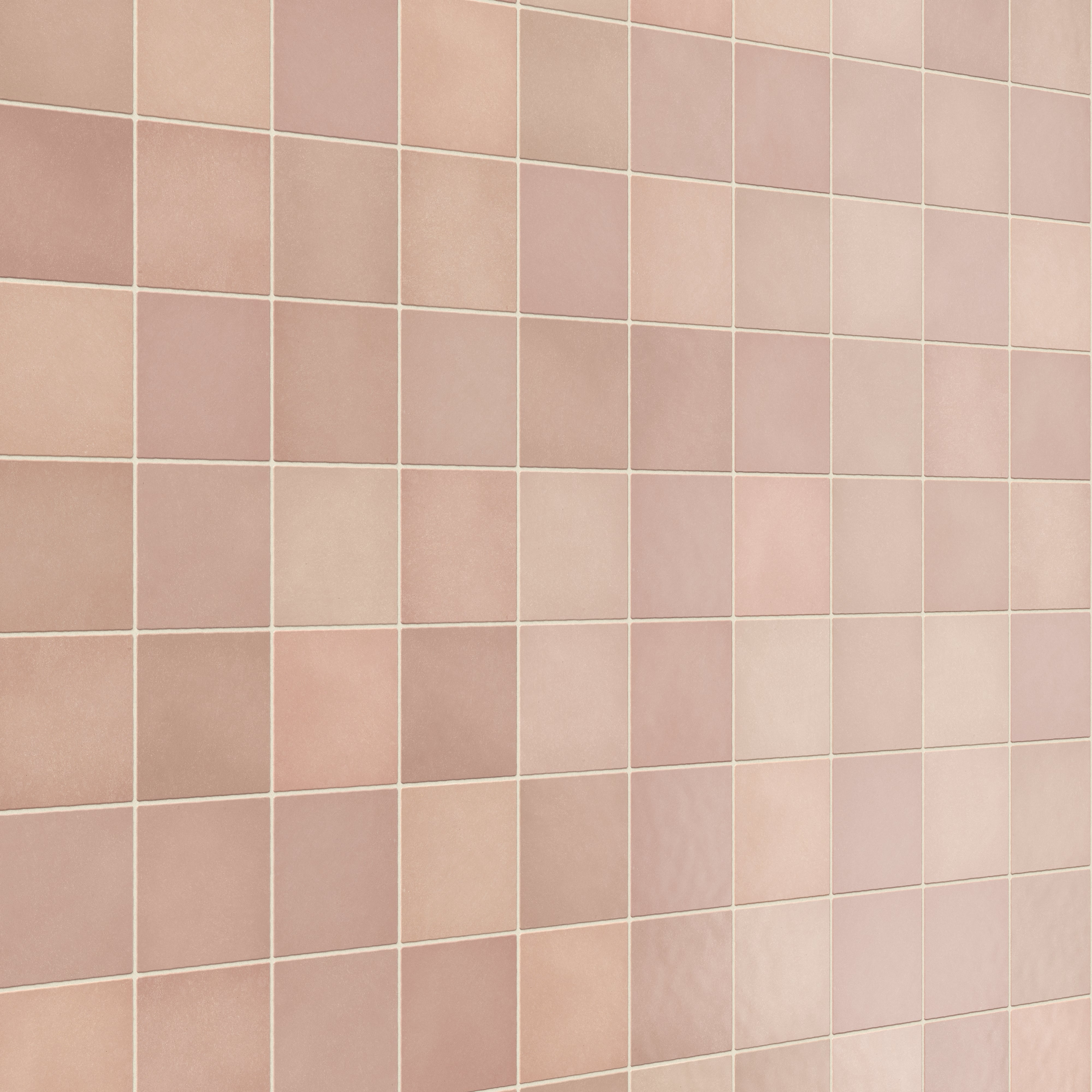 Ellie 5x5 Matte Ceramic Tile in Blush