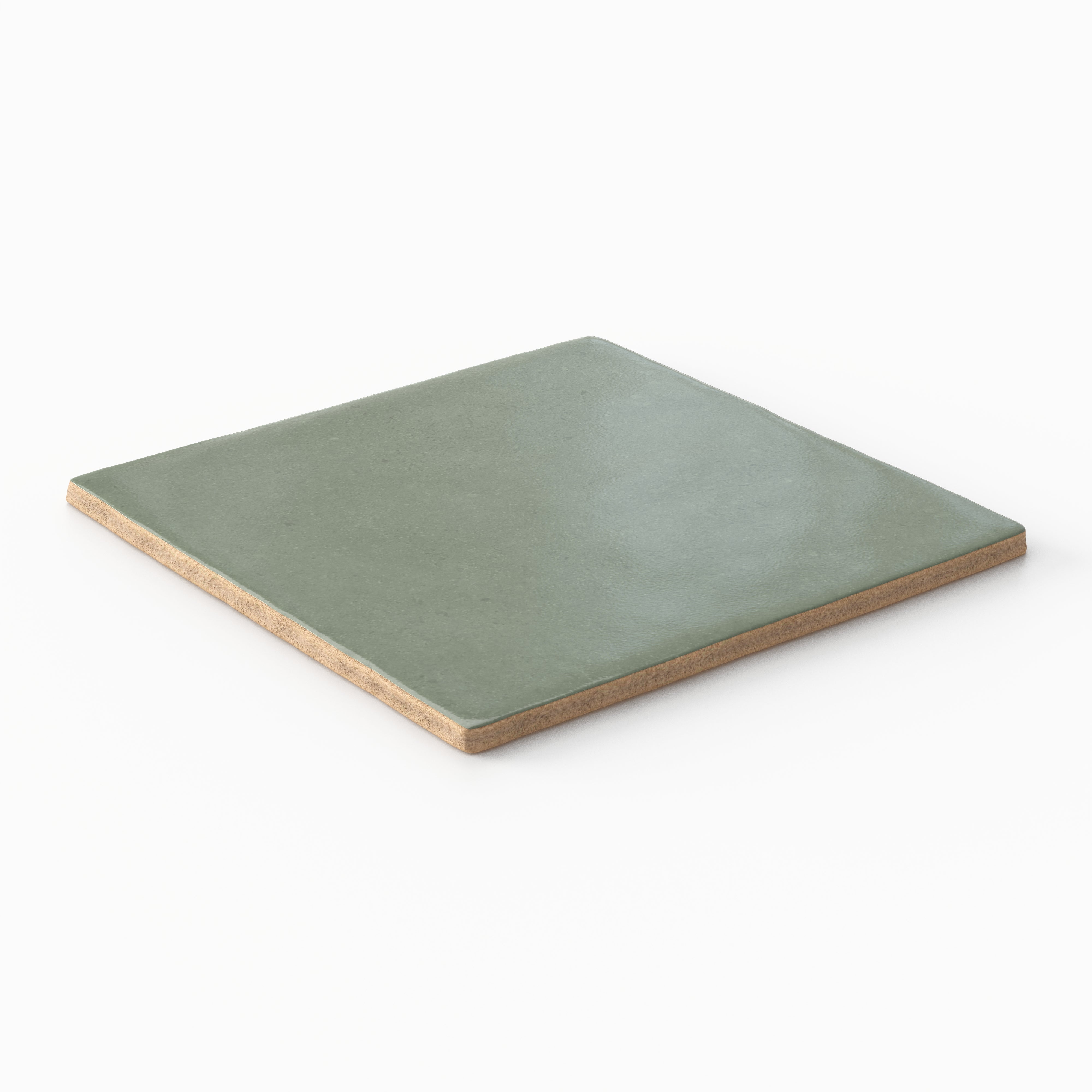 Ellie 5x5 Matte Ceramic Tile in Moss