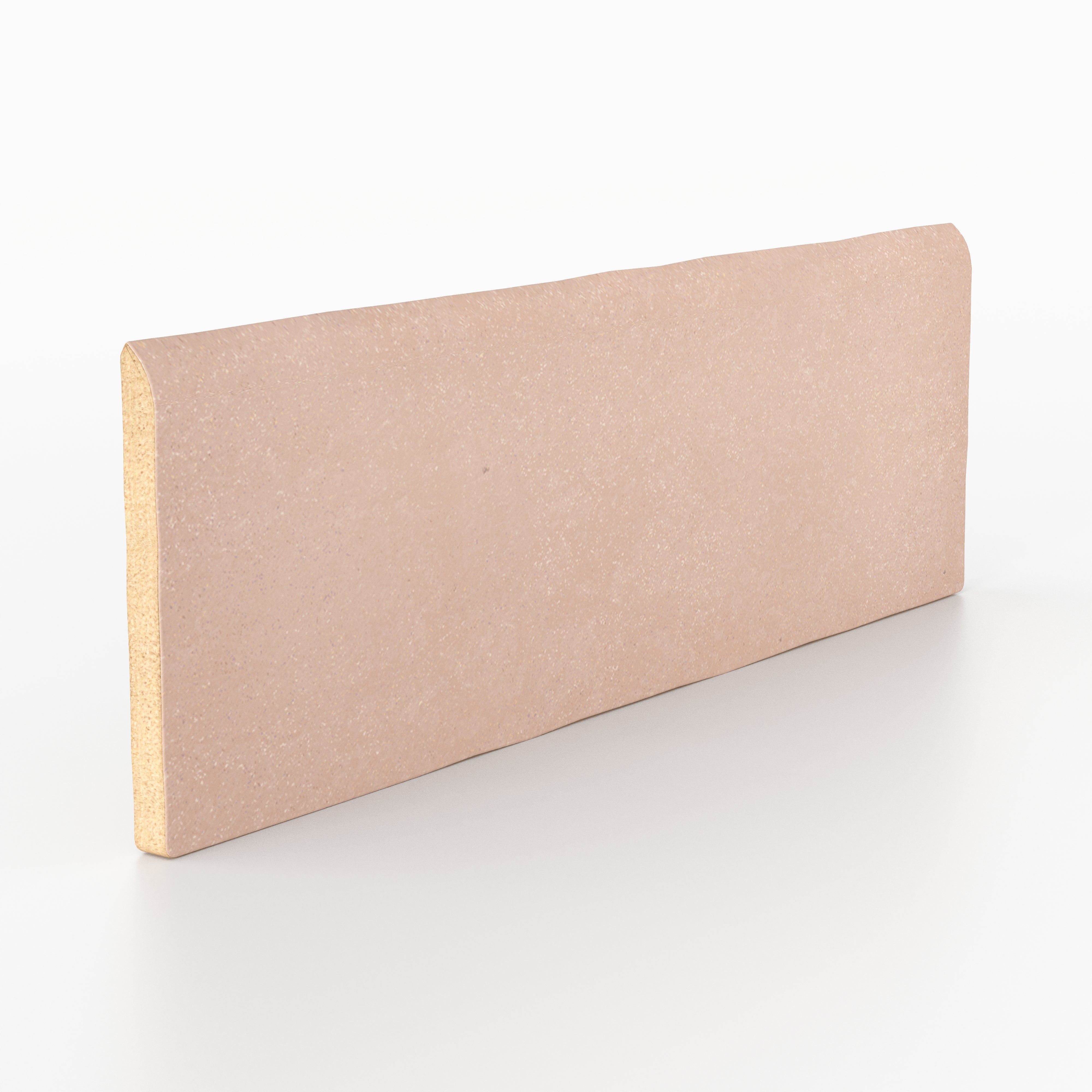 Ellie 2.5x8 Bullnose Matte Porcelain Tile in Blush