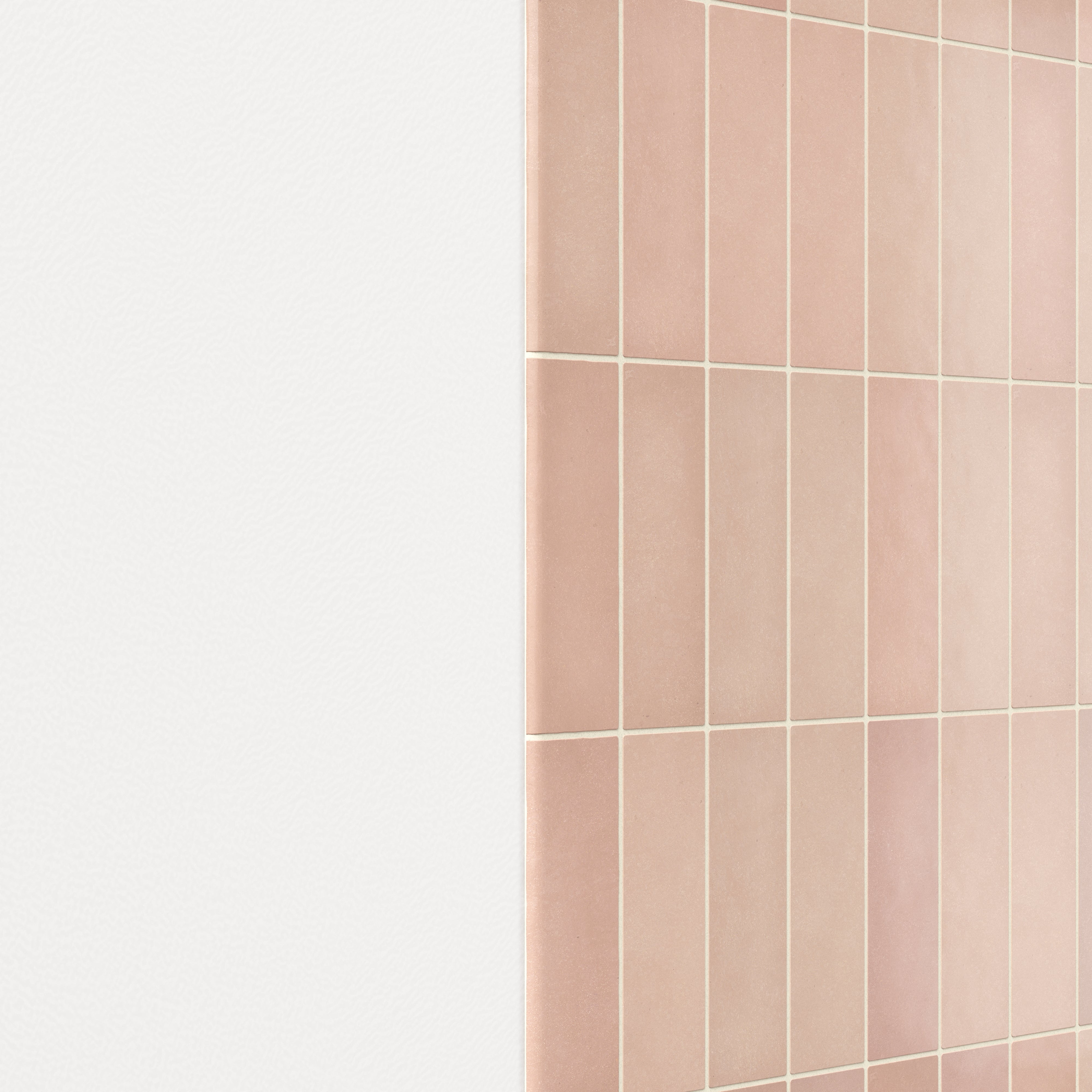 Ellie 2.5x8 Bullnose Matte Porcelain Tile in Blush