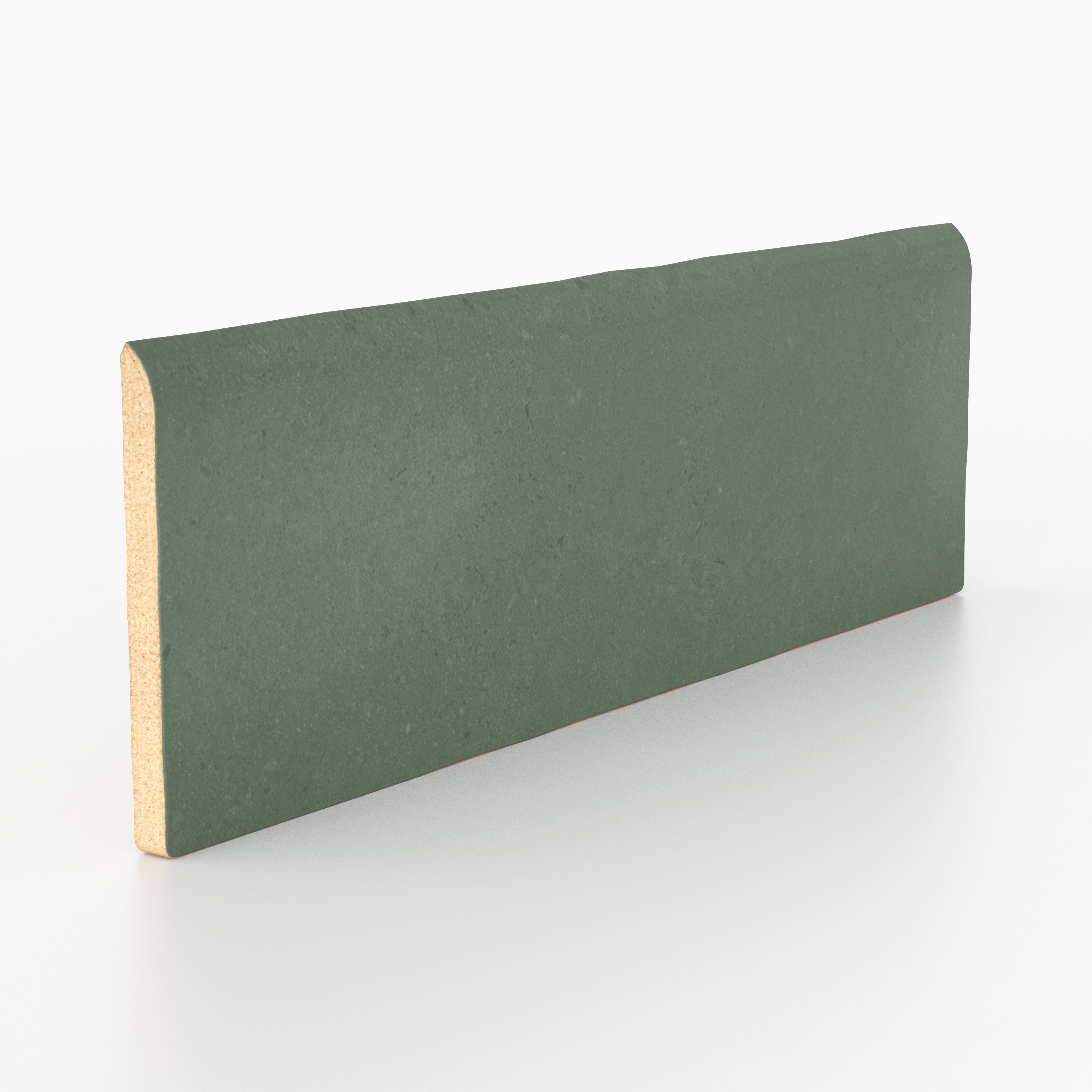 Ellie 2.5x8 Bullnose Matte Porcelain Tile in Moss