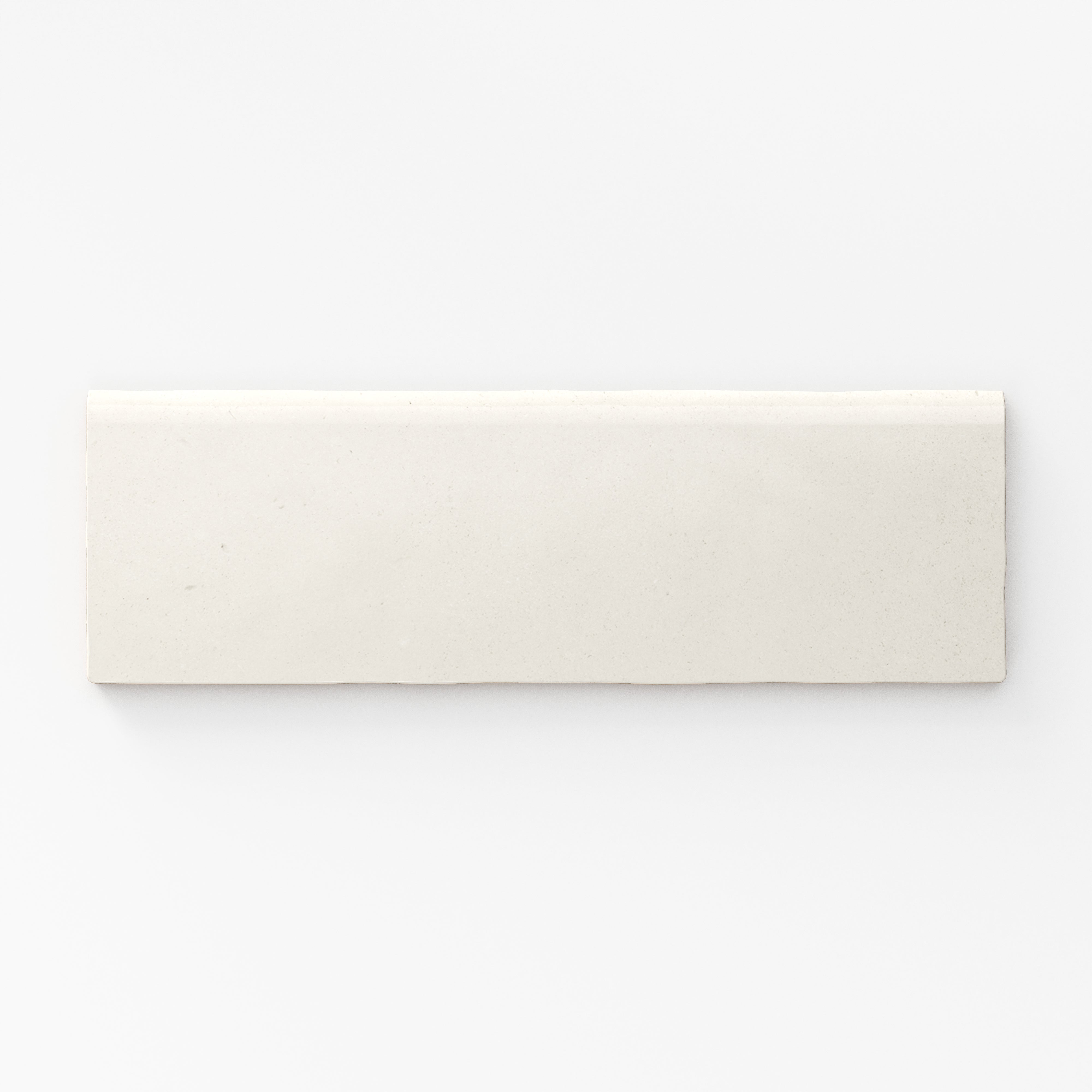 Ellie 2.5x8 Bullnose Matte Porcelain Tile in Eggshell