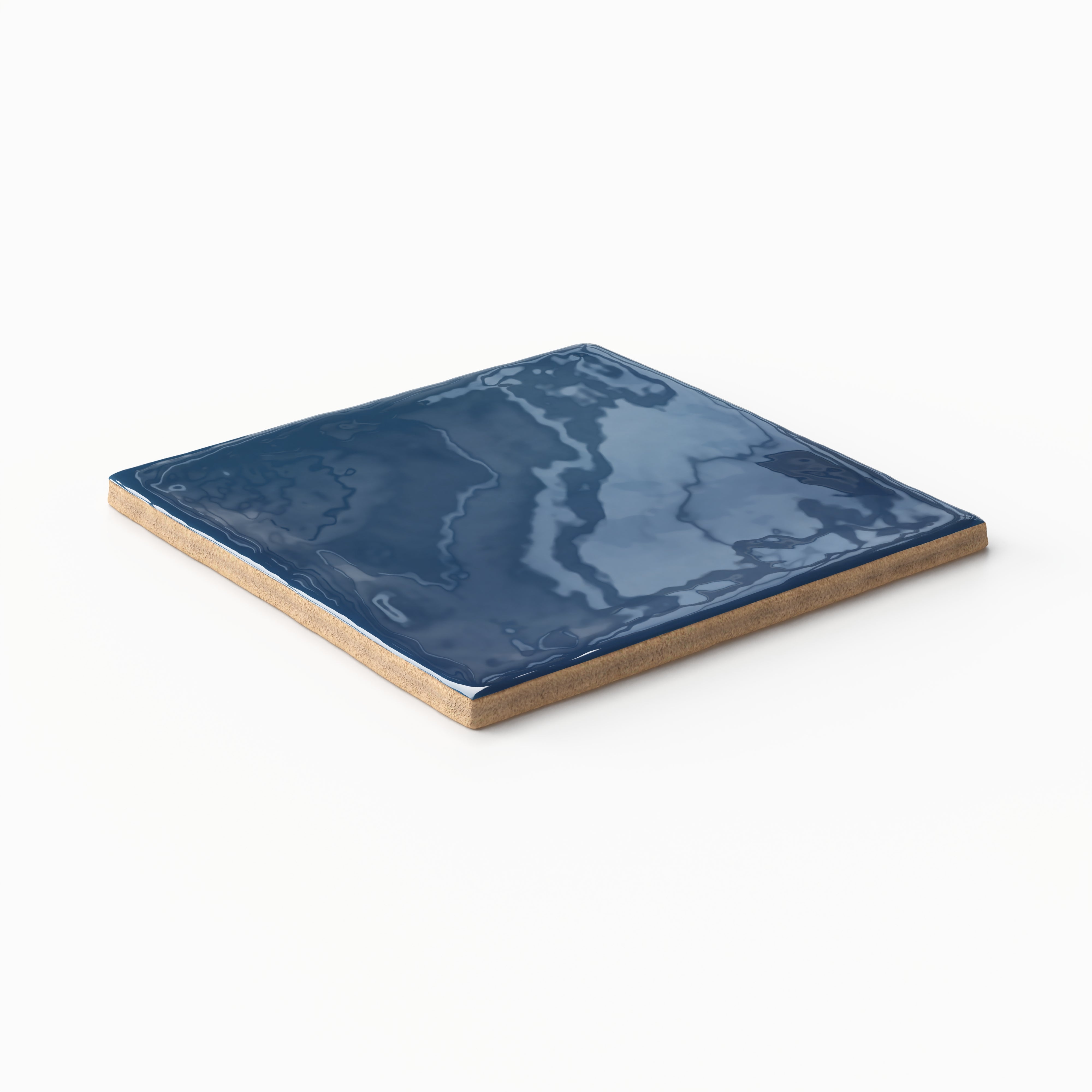 Maisie 4x4 Glossy Ceramic Tile in Cobalt