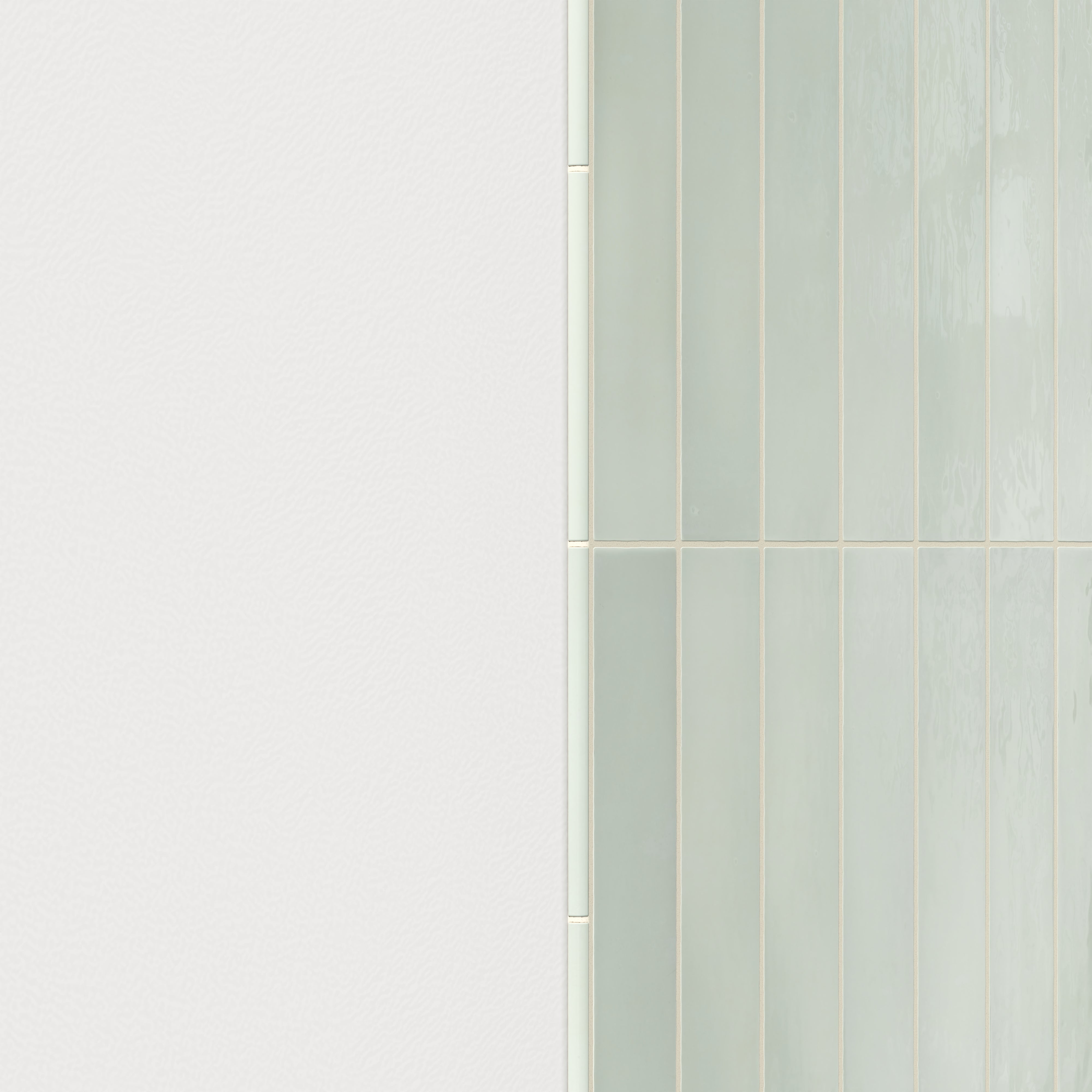 Maisie 0.5x8 Jolly Glossy Porcelain Tile in Pistachio