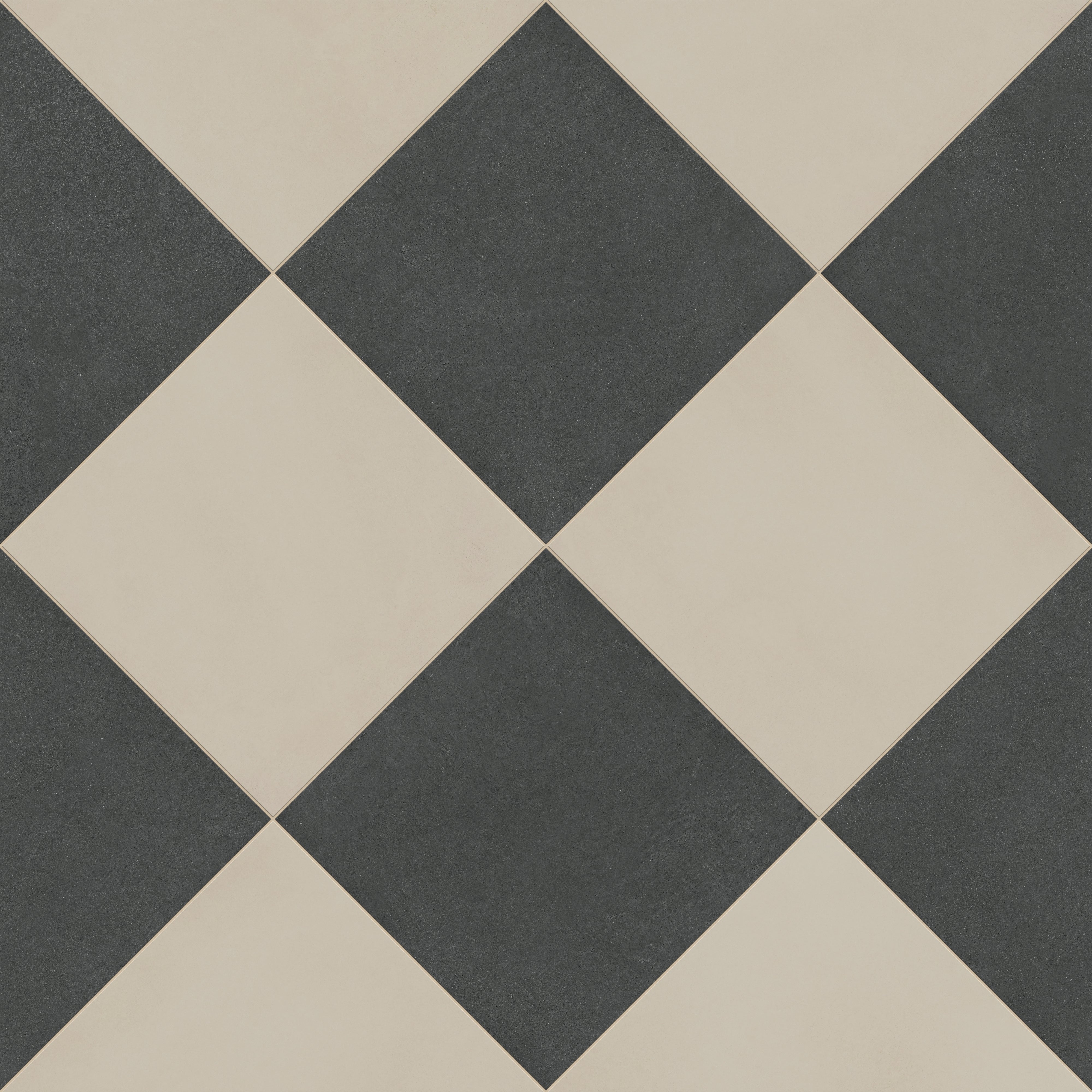 Palmer 24x24 Checkerboard Matte Porcelain Tile in Natural and Nero