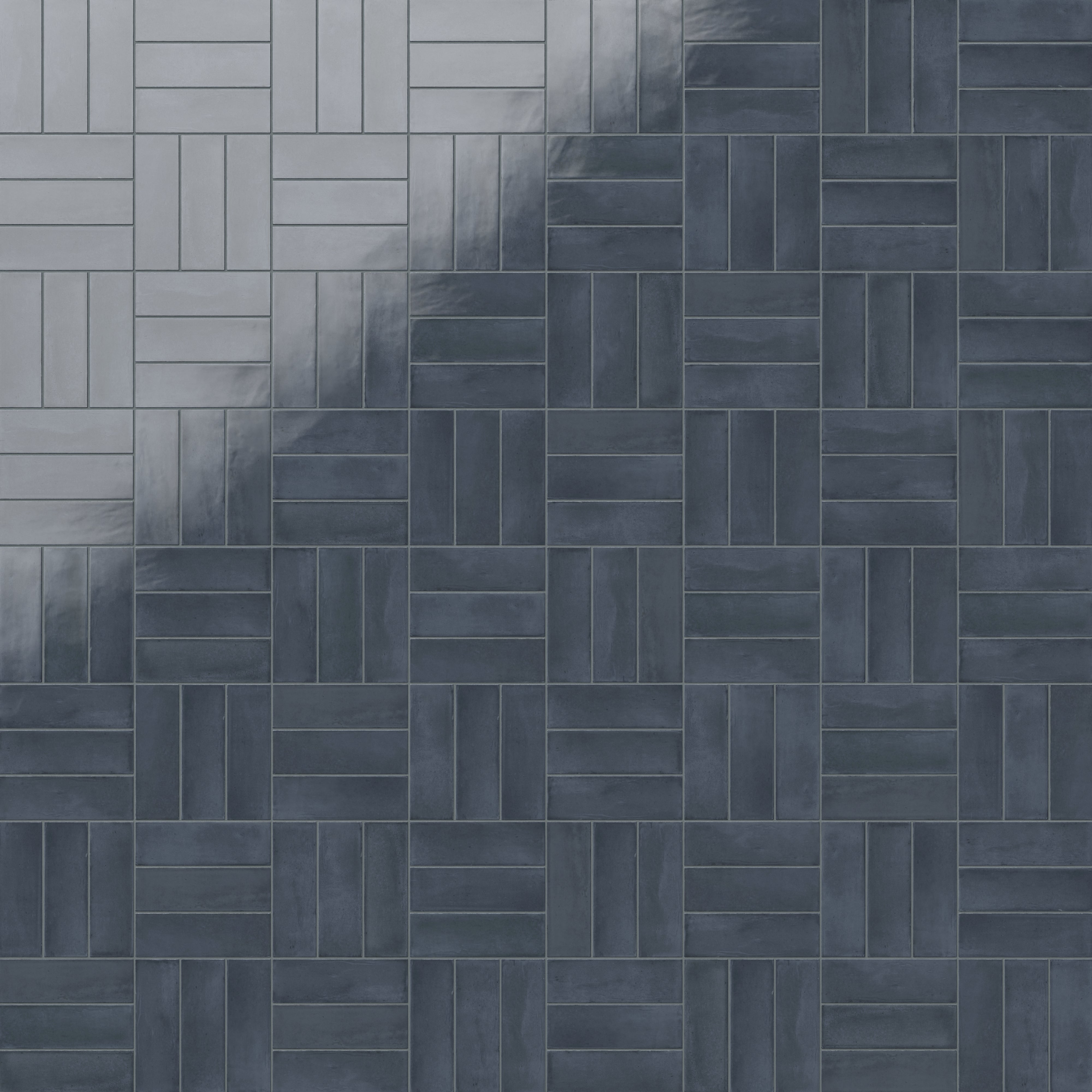 Natasha 2x6 Glossy Porcelain Tile in Denim