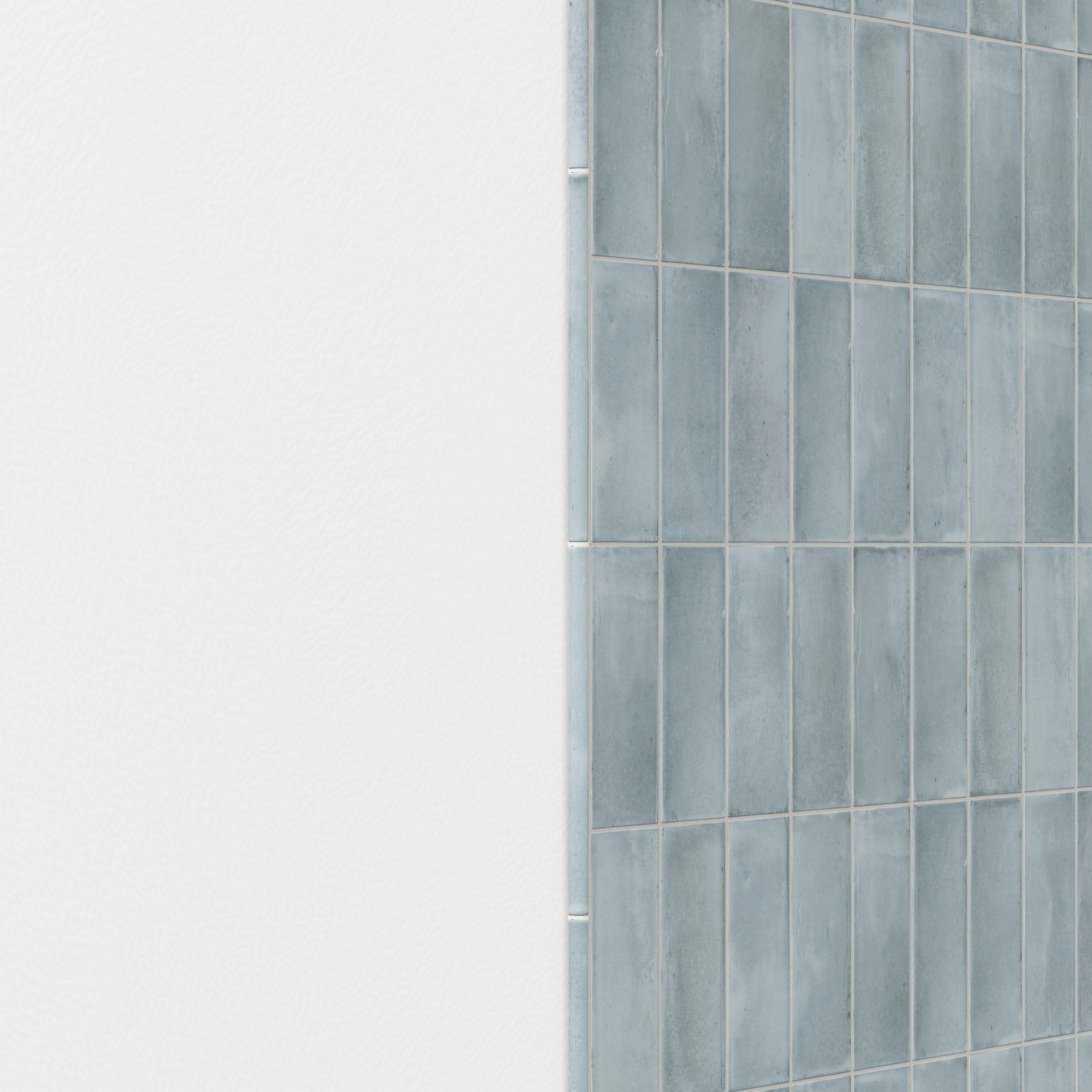 Natasha 0.5x8 Jolly Matte Porcelain Tile in Ice