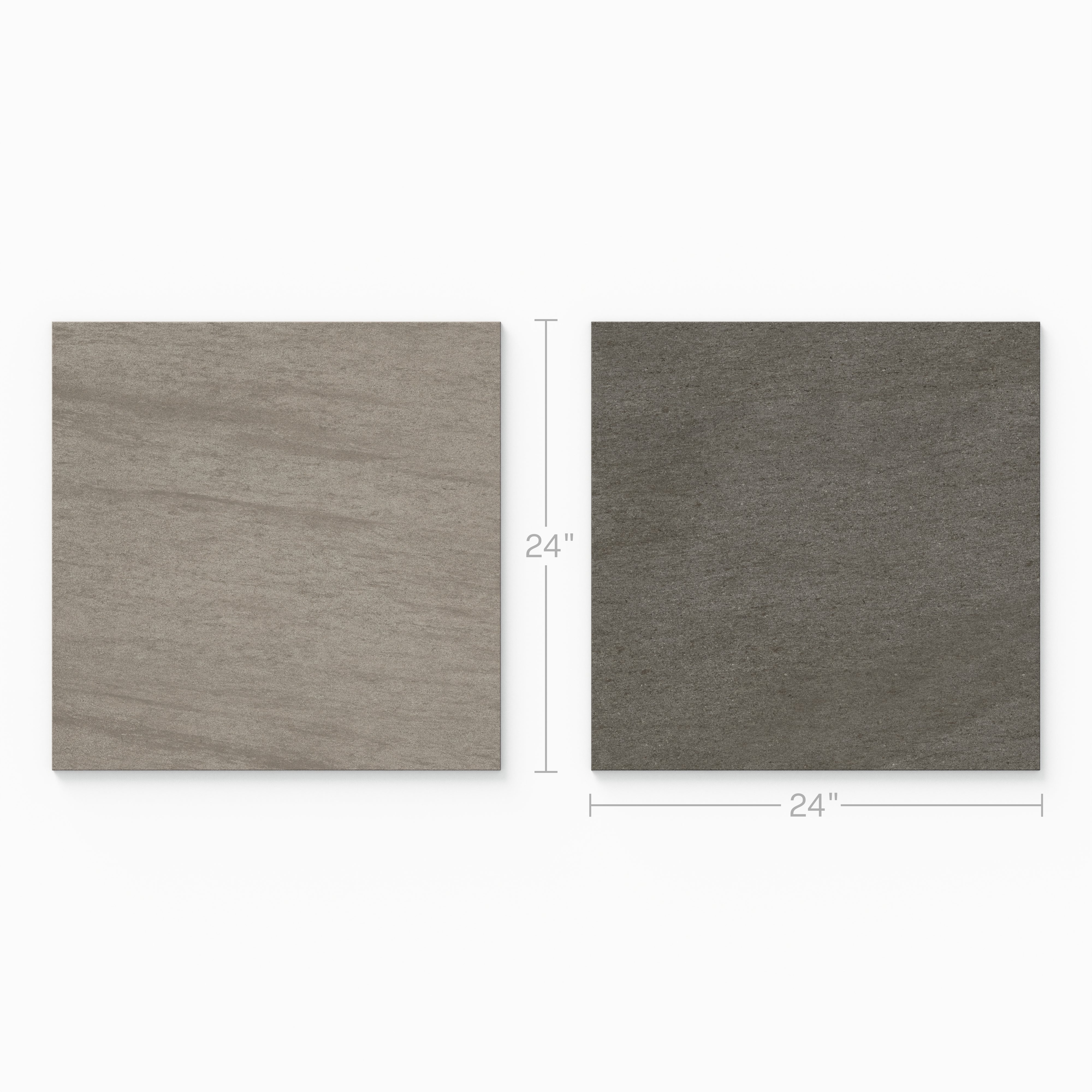 Brody 24x24 Checkerboard Matte Porcelain Tile in Sienna and Smoke