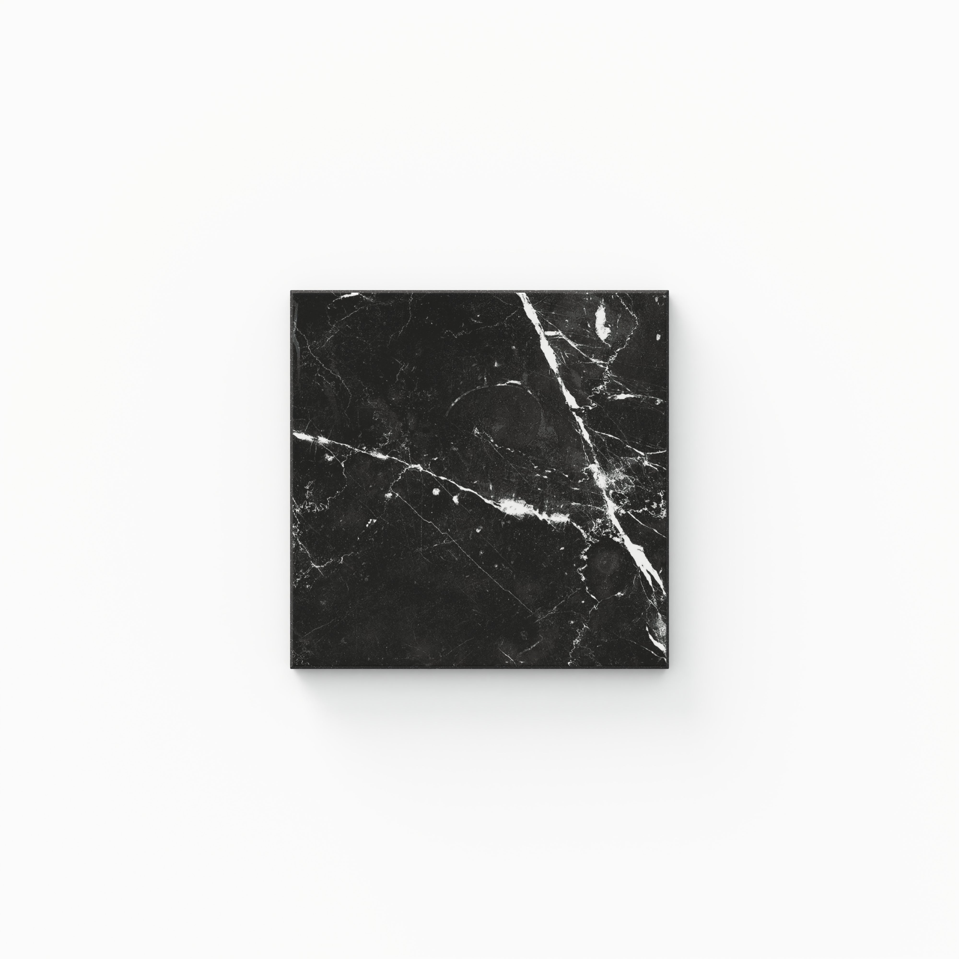 Leona Matte Nero Marquina 4x4 Tile Sample