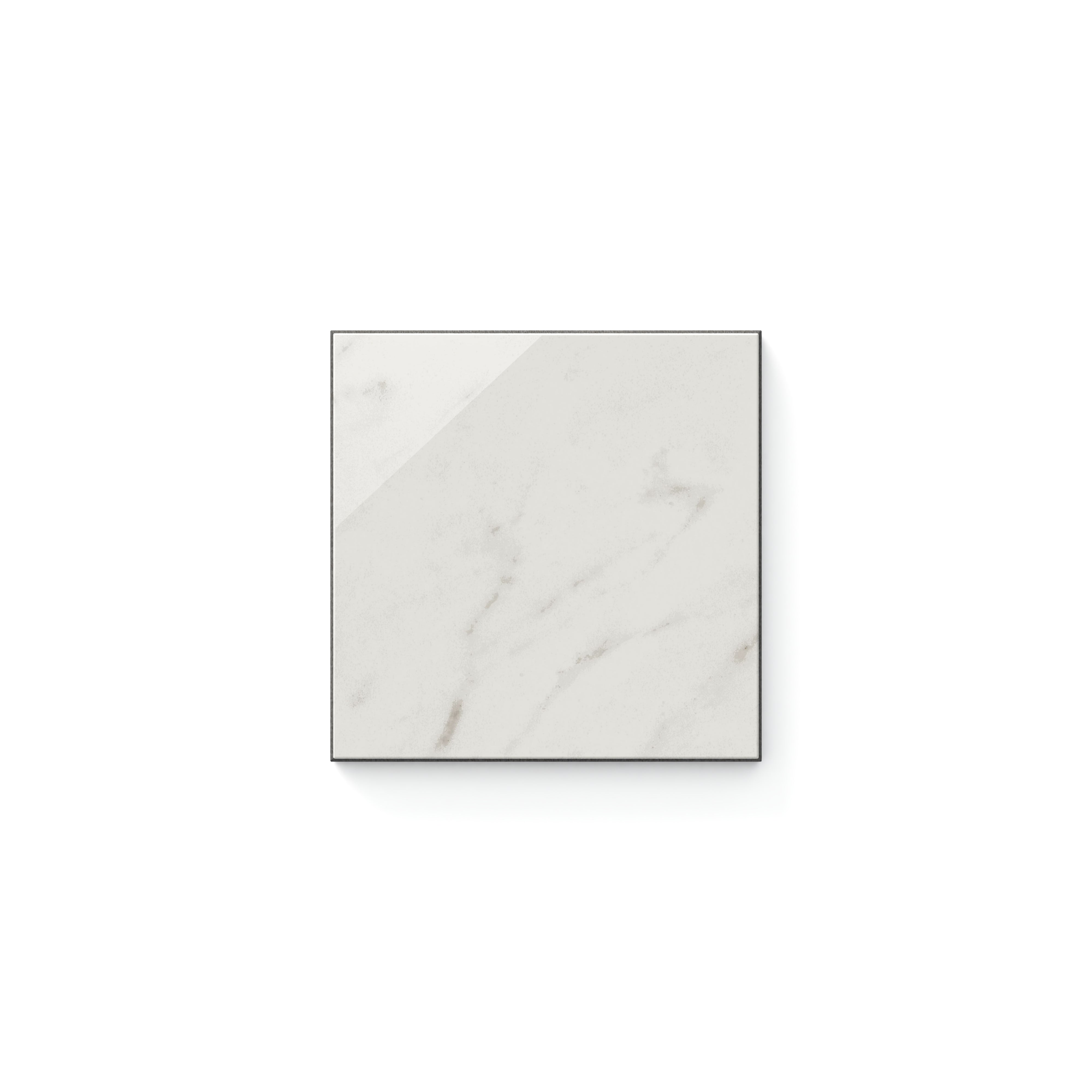 Blair Polished White Carrara 4x4 Tile Sample