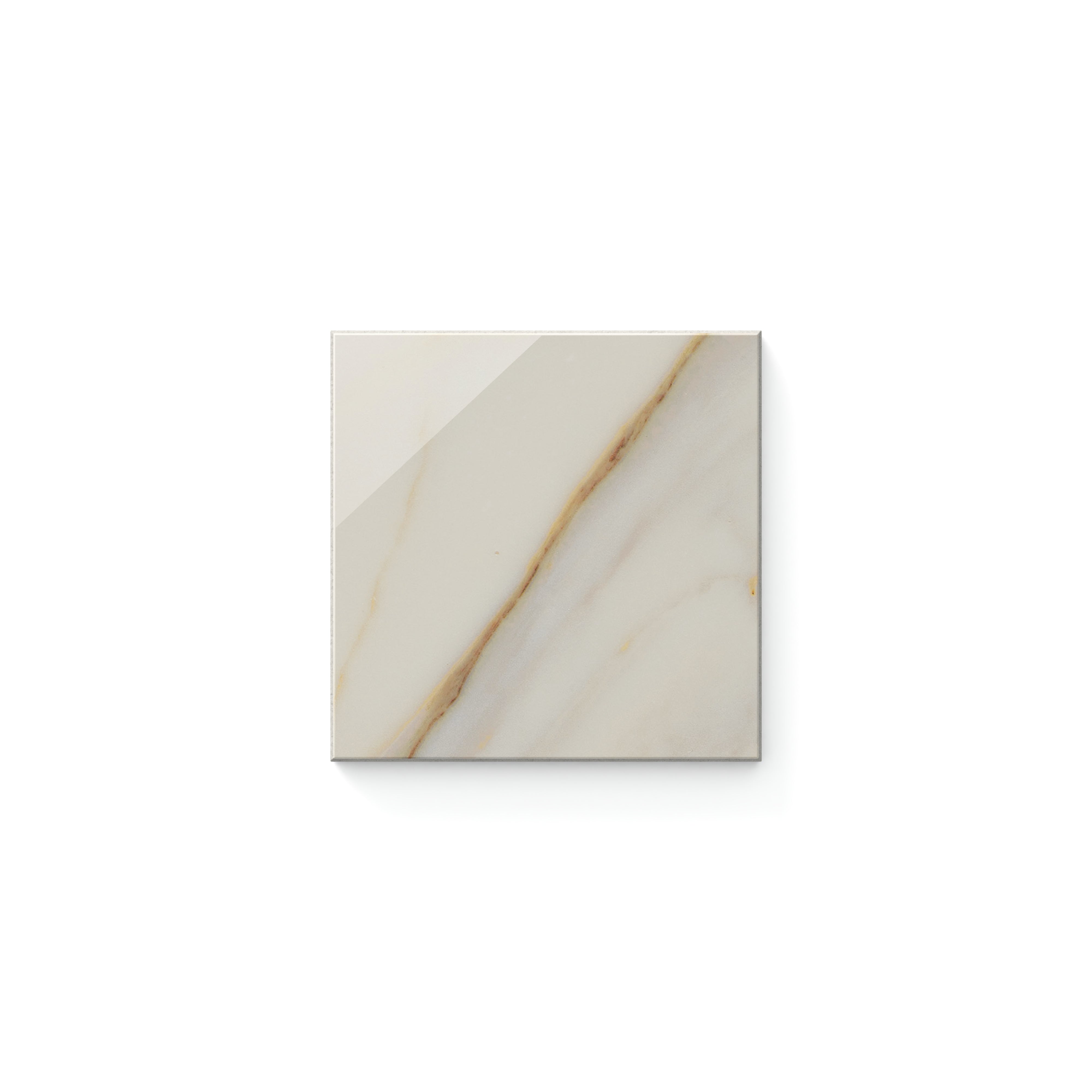 Aniston Polished Calacatta Cremo 4x4 Tile Sample
