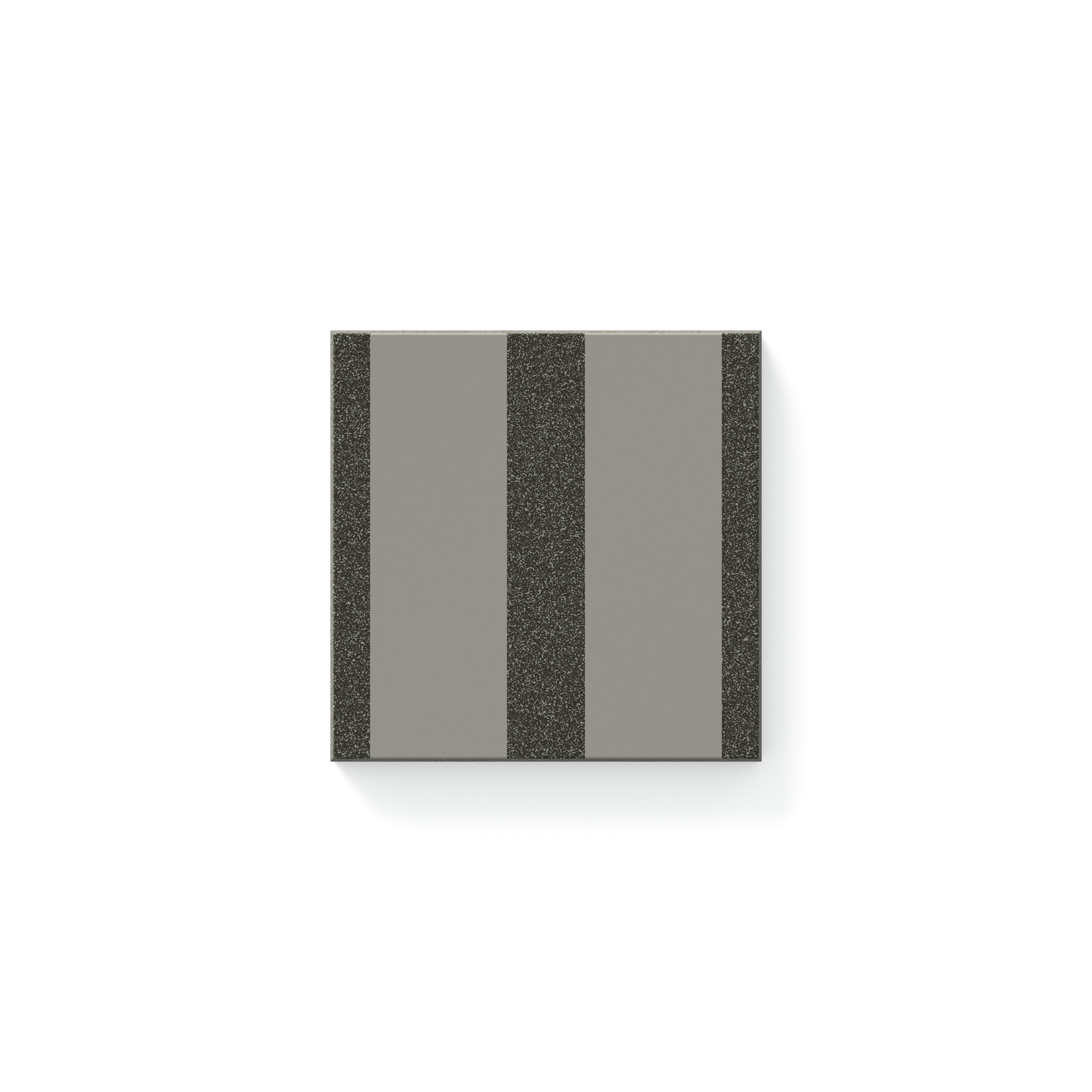 Riley Matte Striped Pattern Charcoal 4x4 Tile Sample