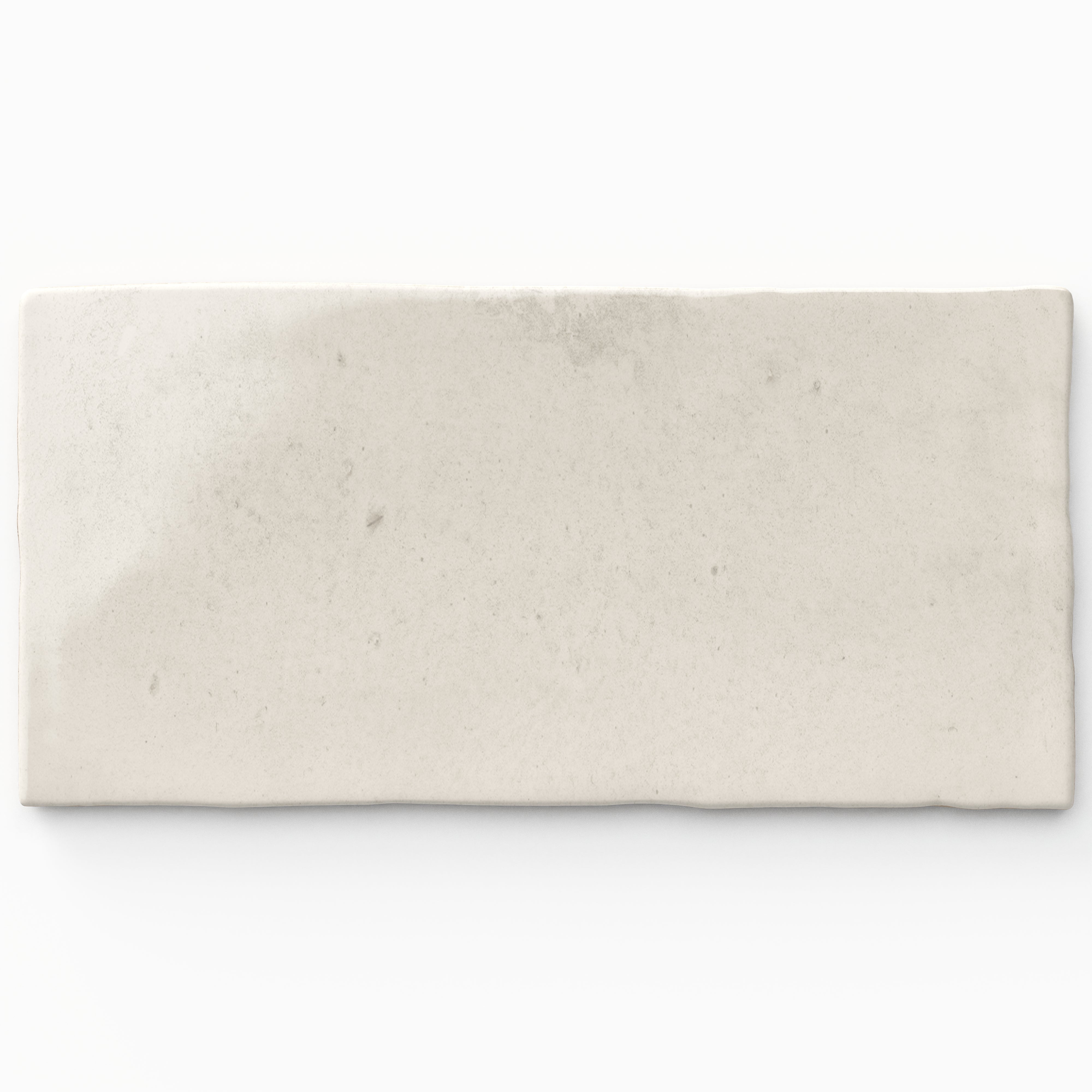 Graham 3x6 Glossy Ceramic Tile in Bone Sample