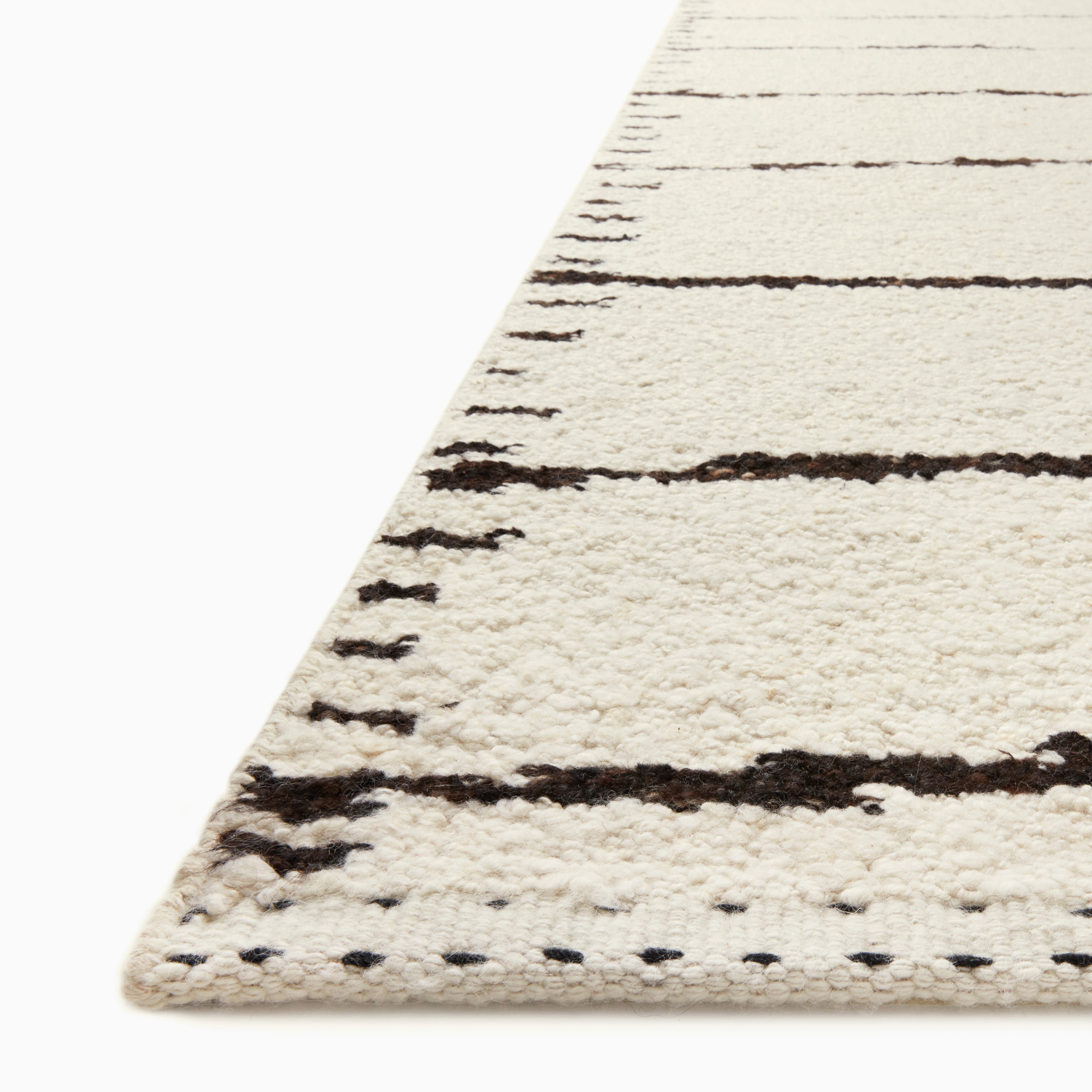 Bowie Wool Blend Rug in Pearl / Smoke