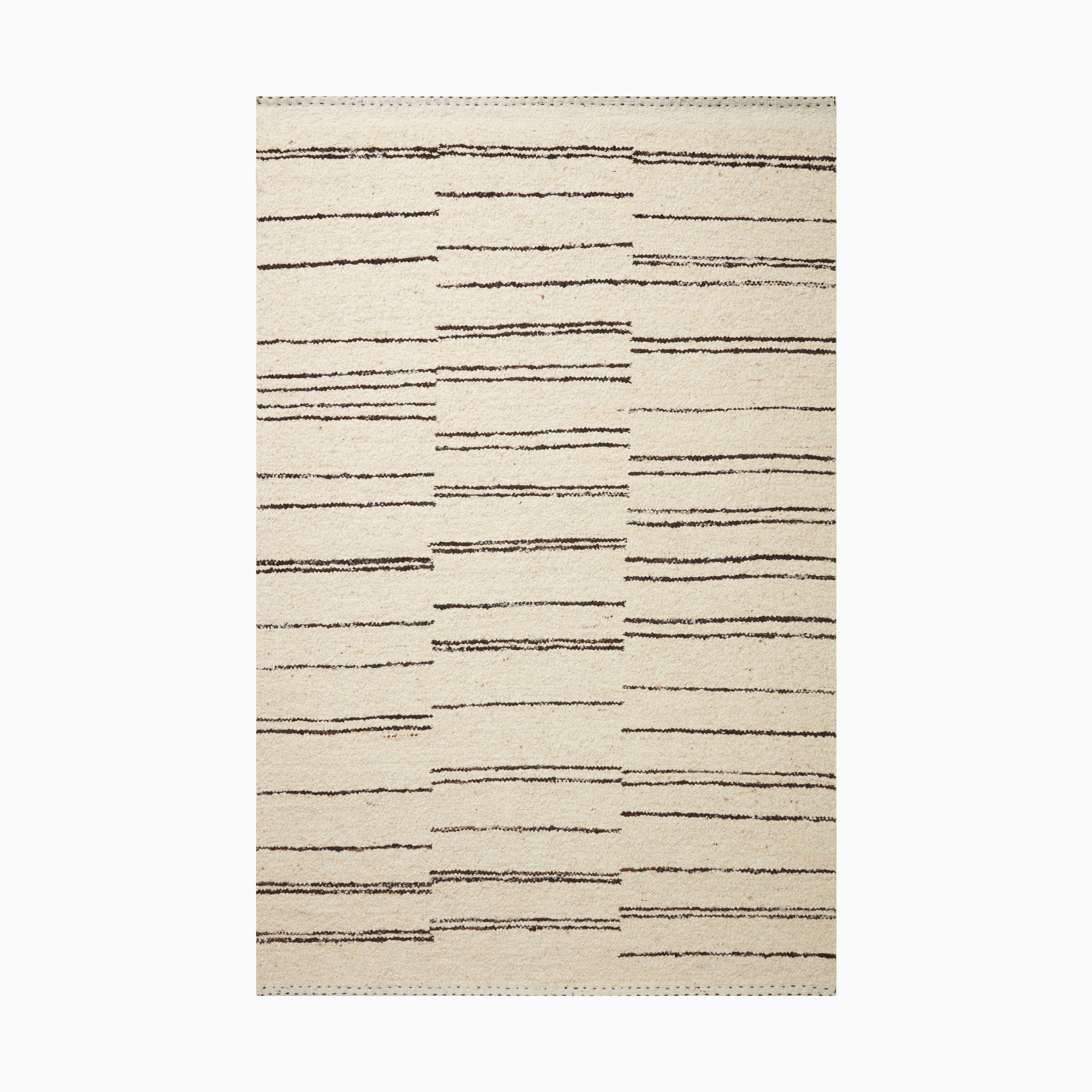 Bowie Wool Blend Rug in Sand / Graphite