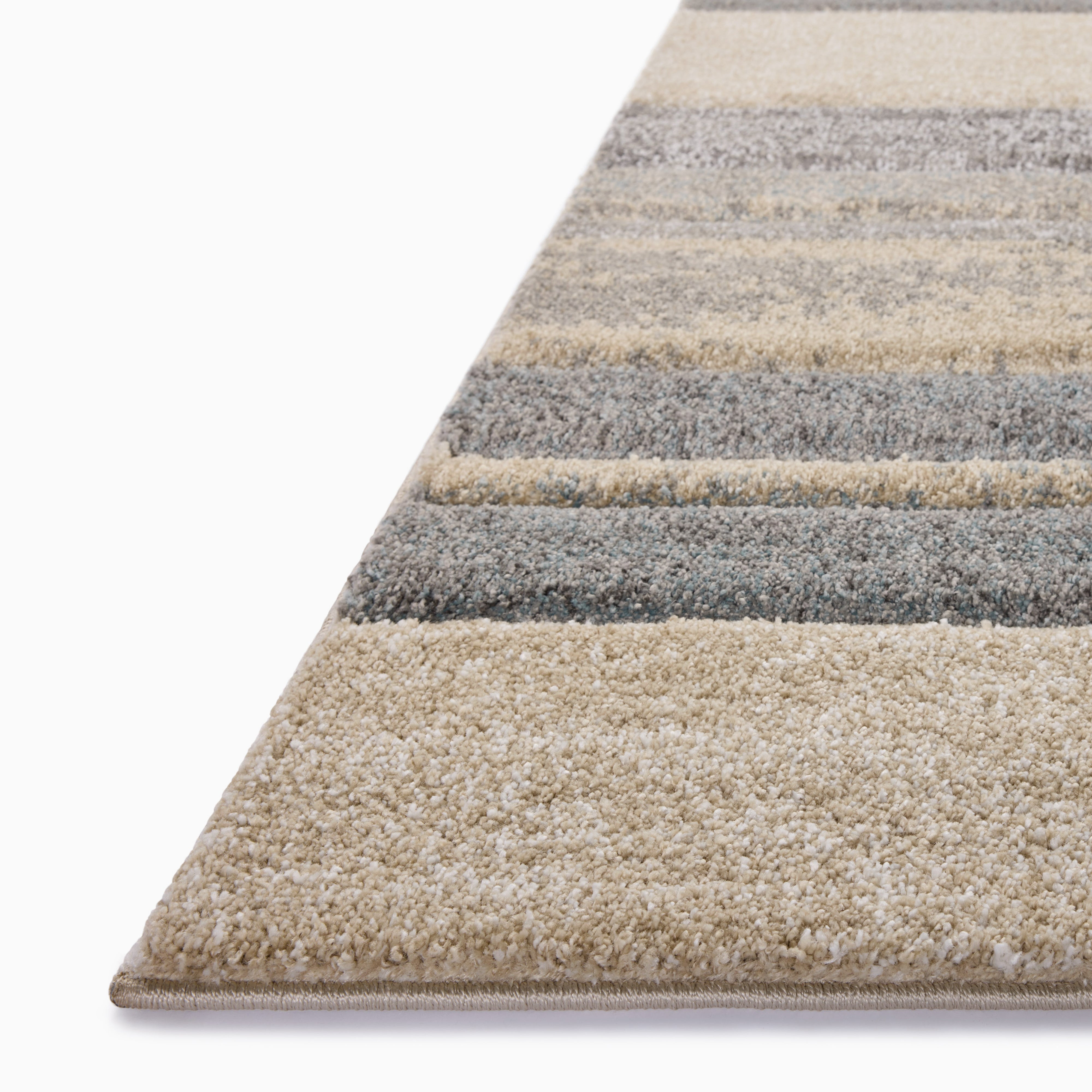 Broderick Polypropylene Pile Rug in Lake / Bone