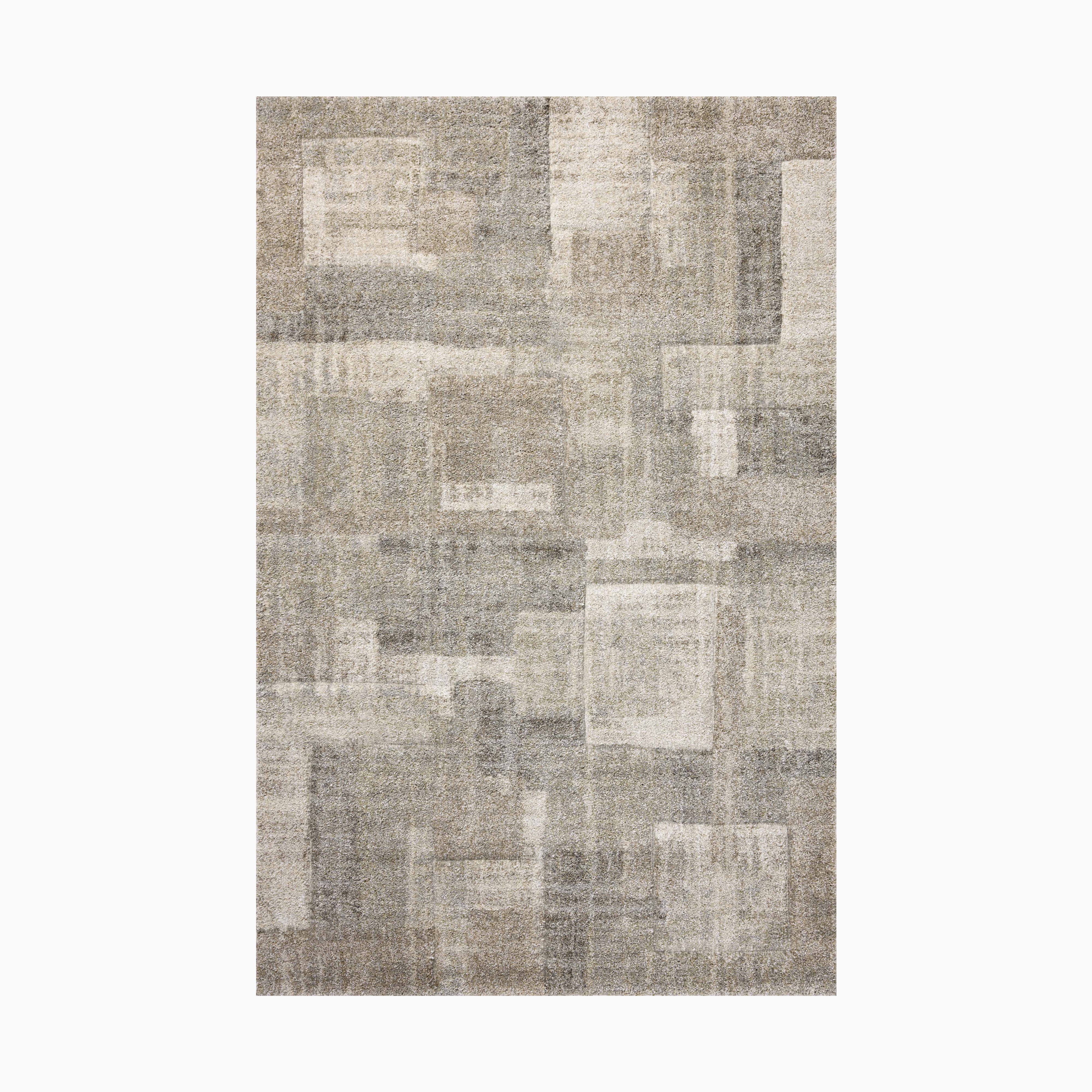 Broderick Polypropylene Pile Rug in Taupe / Stone