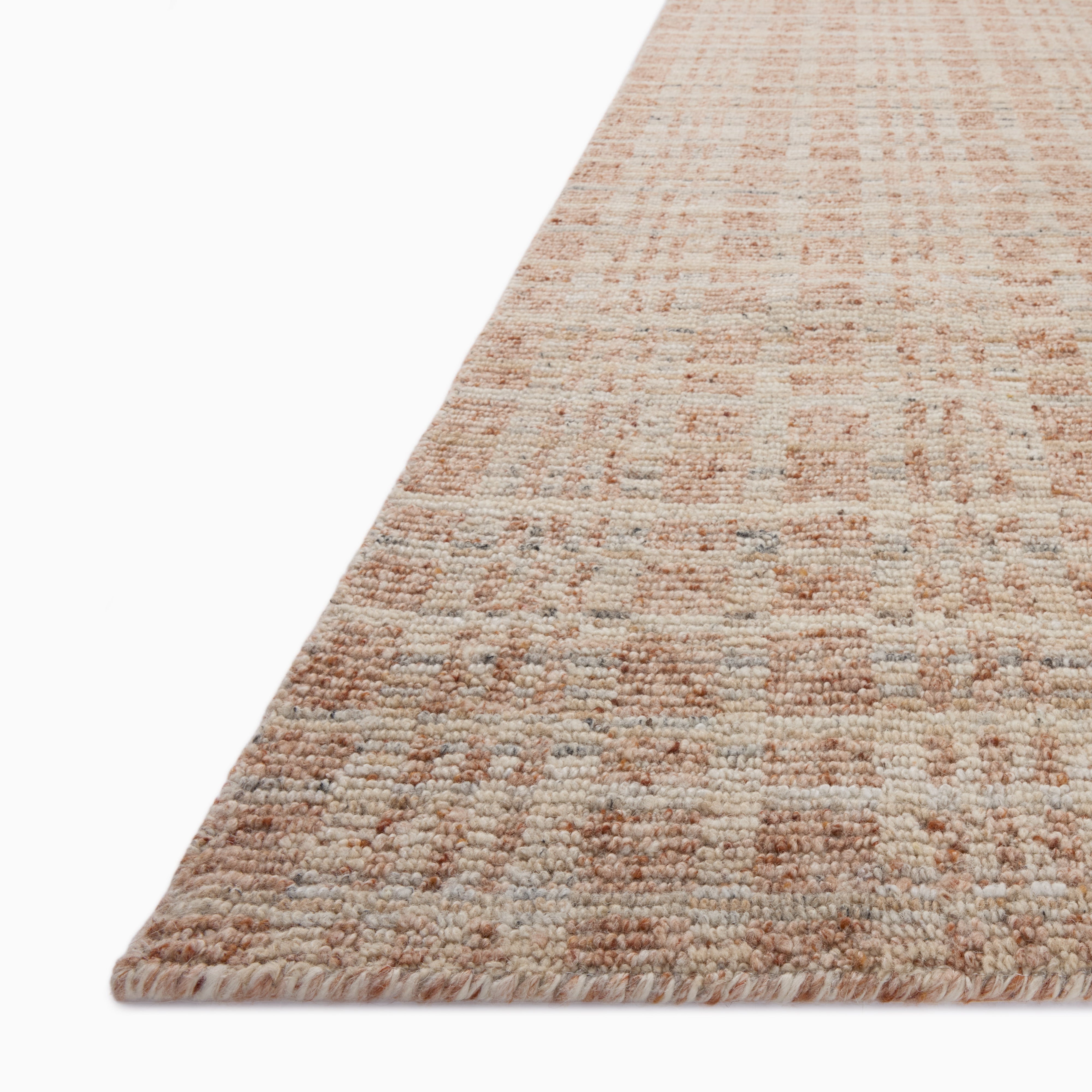 Davies Wool & Nylon Rug in Rust / Wheat