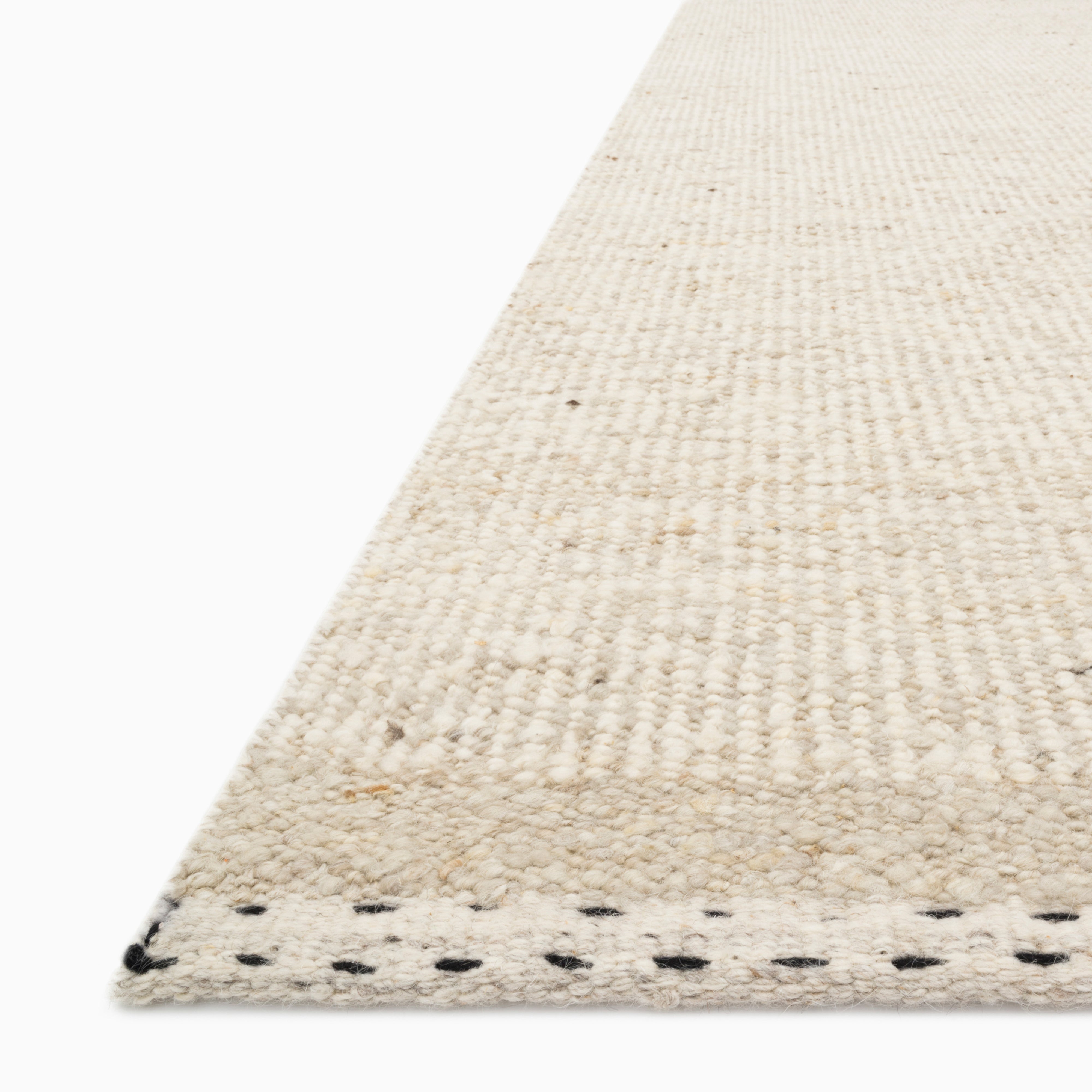 Everson Wool Blend Rug in Bone