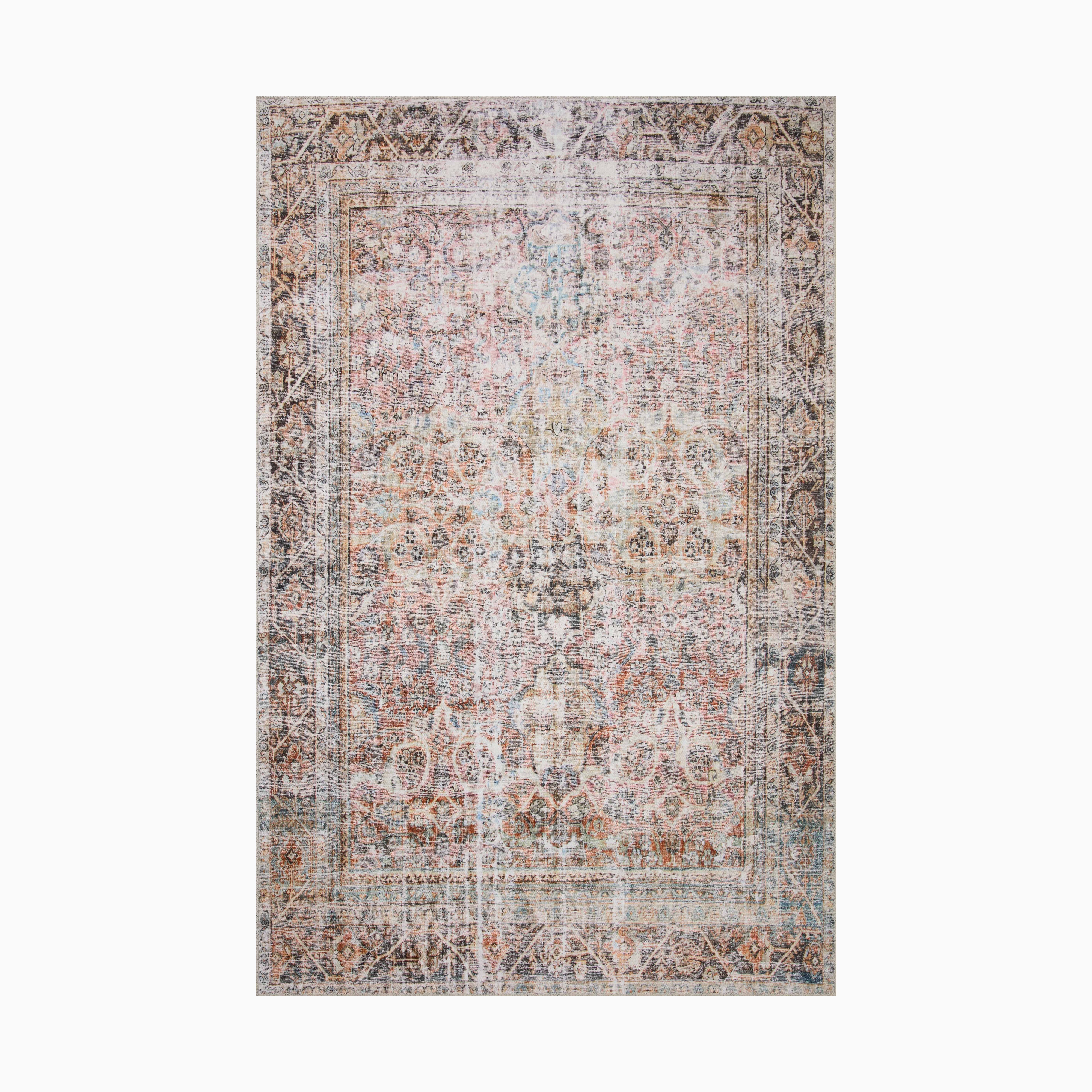 Georgette Polyester Pile Rug in Desert / Multi