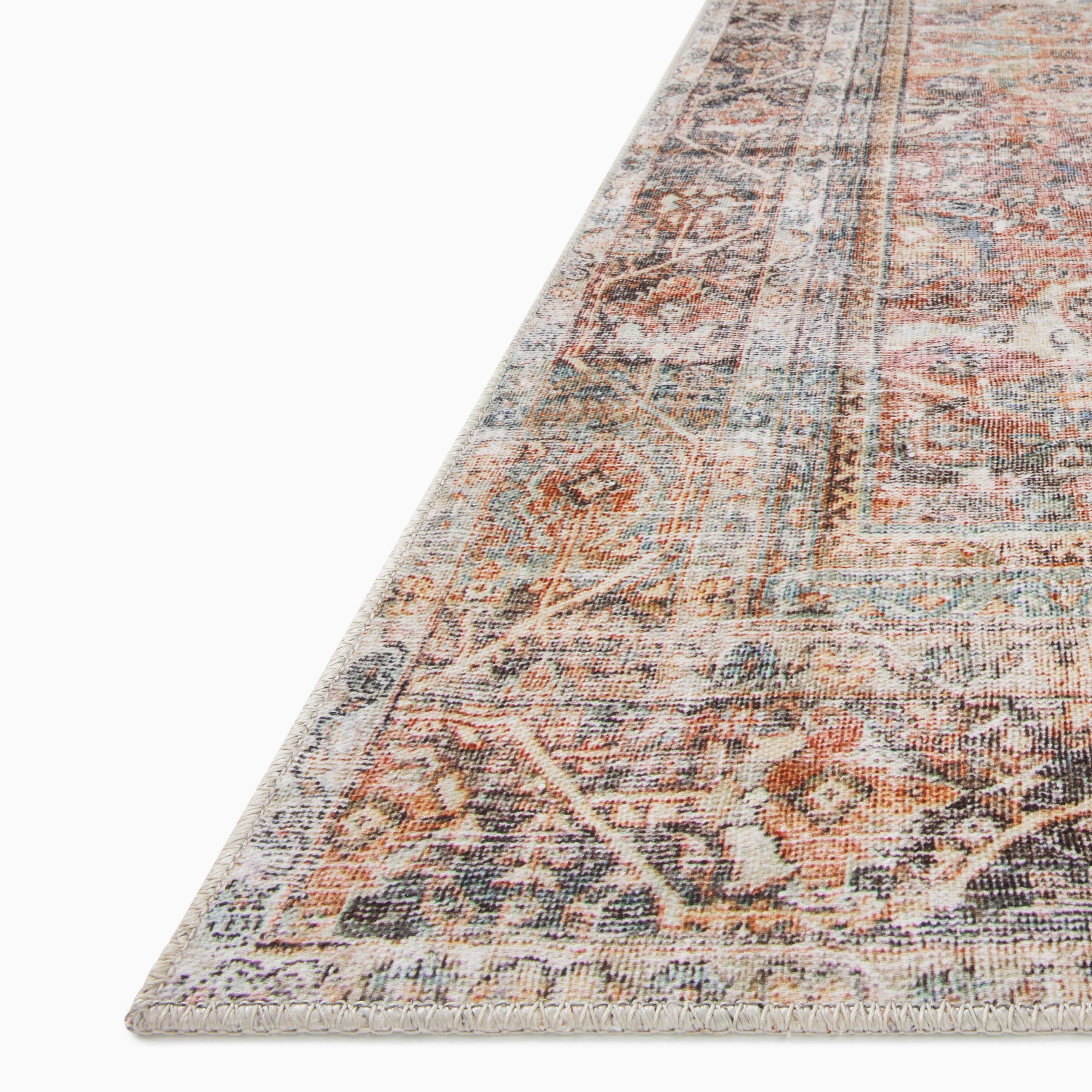 Georgette Polyester Pile Rug in Desert / Multi