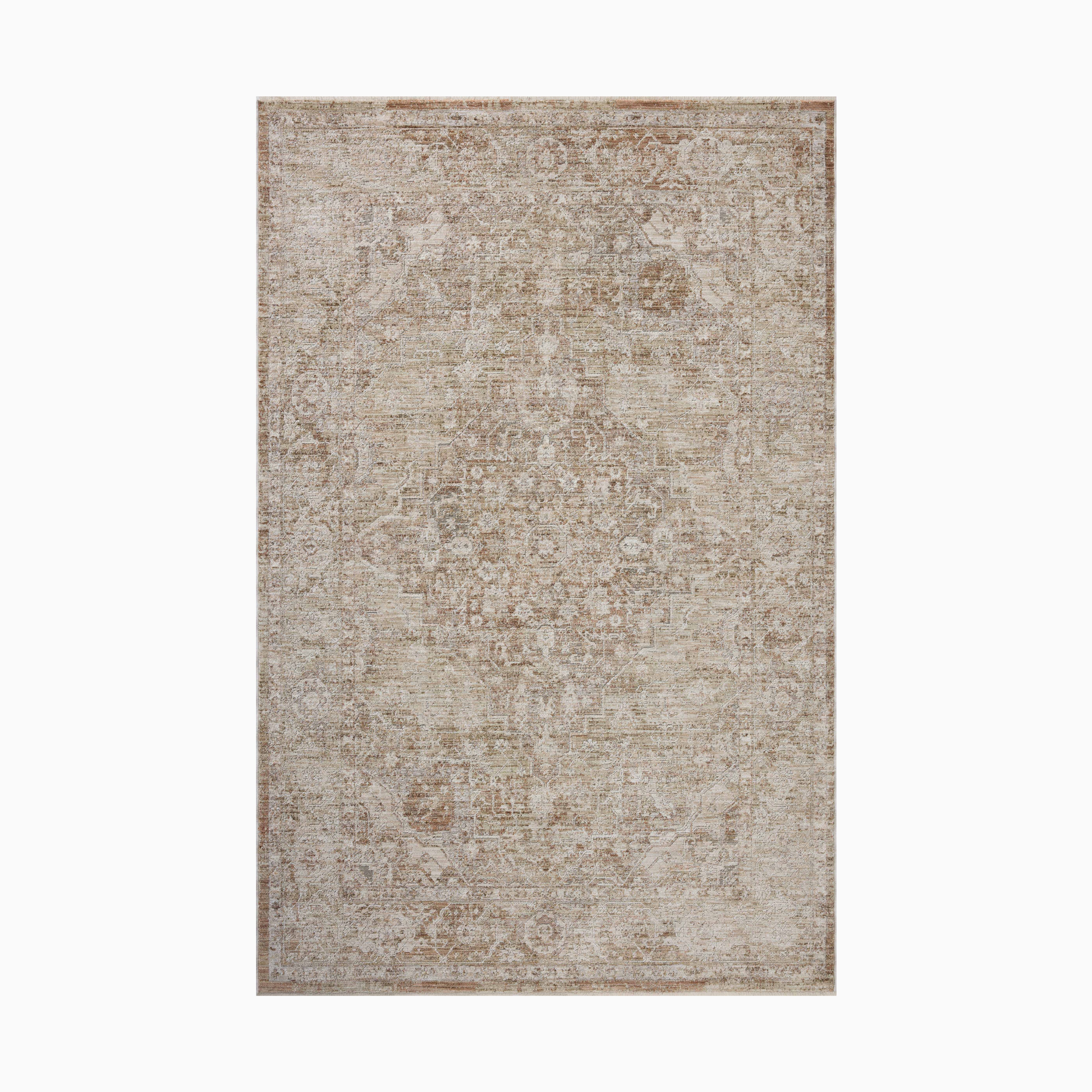 Haverford Polyester Pile Rug in Bone / Bronze