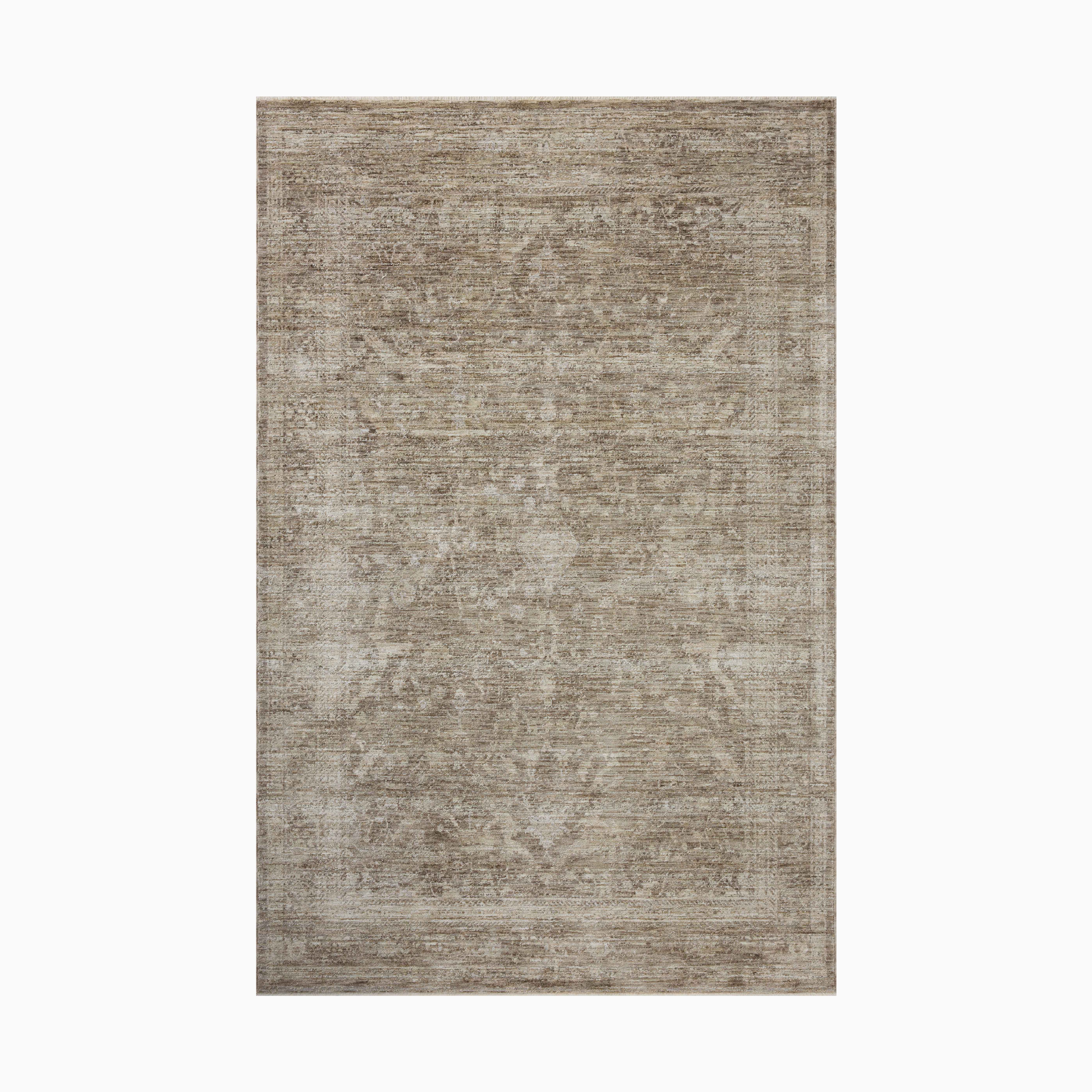 Haverford Polyester Pile Rug in Bronze / Oat